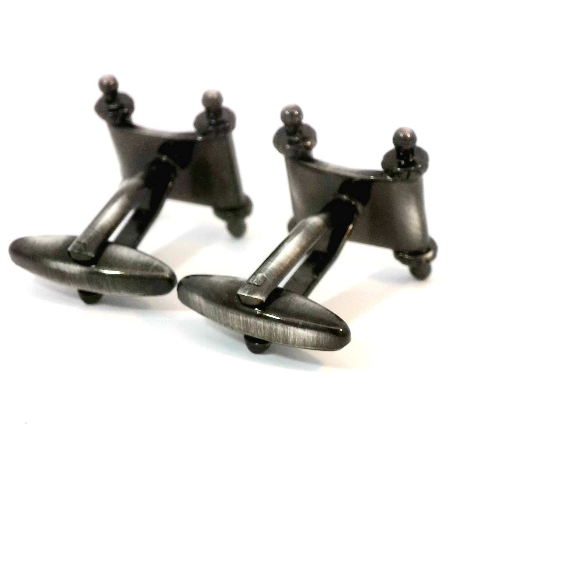 Antique Finish Torah Scroll Cufflinks Novelty Cufflinks Clinks Australia 
