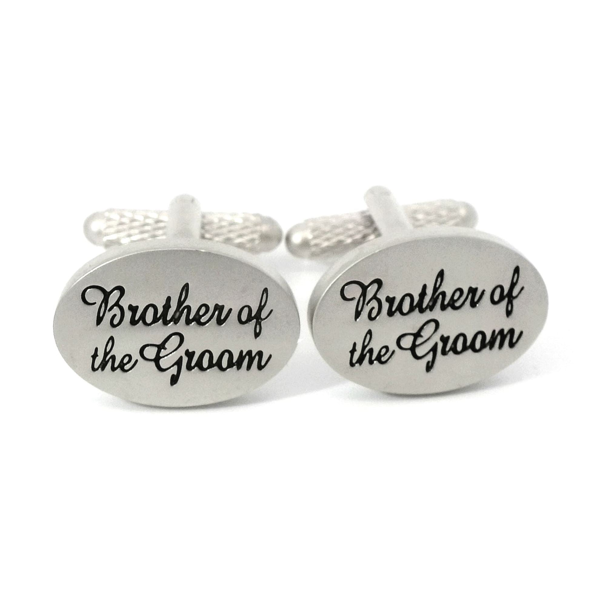 Brother of the Groom Script Wedding Cufflinks Wedding Cufflinks Clinks Australia 