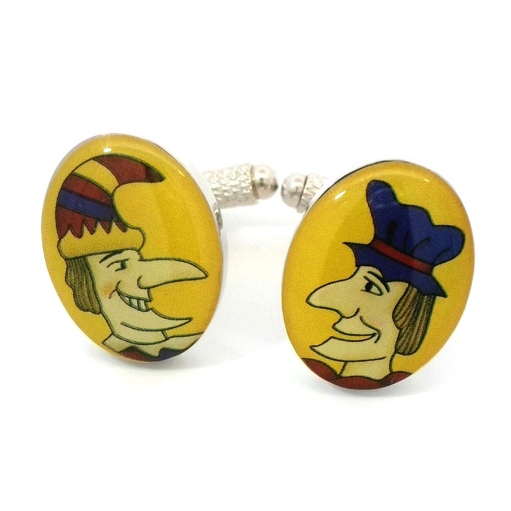 Cartoon Punch and Judy Cufflinks Novelty Cufflinks Clinks Australia 