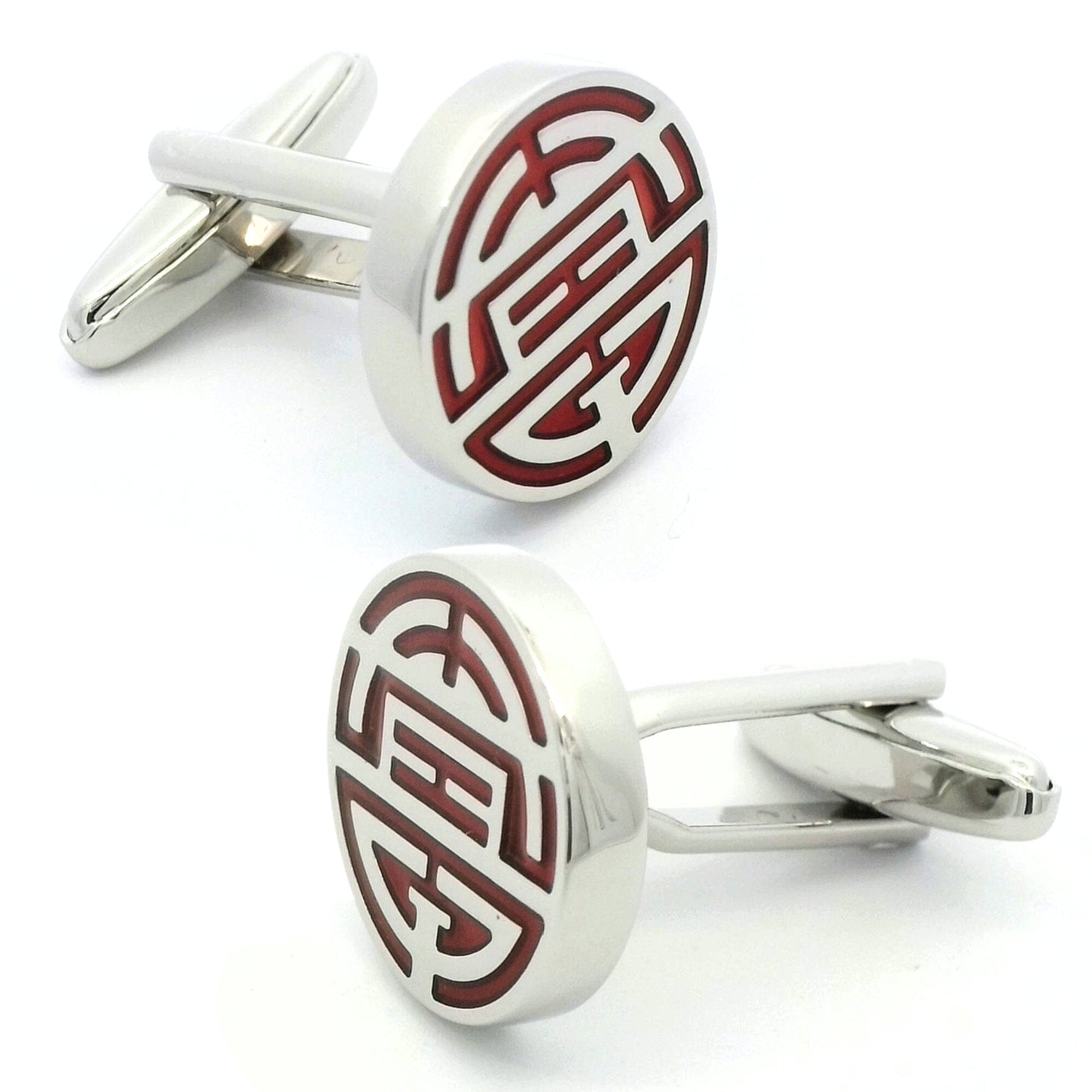 Chinese Longevity Symbol Cufflinks Novelty Cufflinks Clinks Australia Chinese Longevity Symbol Cufflinks 