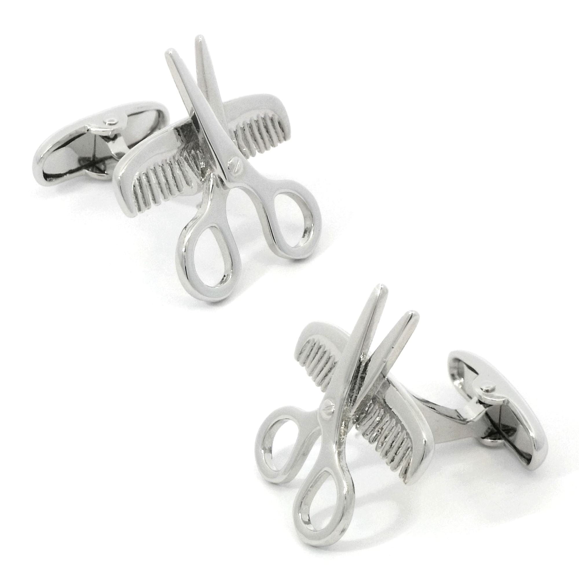 Comb Scissors Cufflinks Novelty Cufflinks Clinks Australia Comb Scissors Cufflinks 