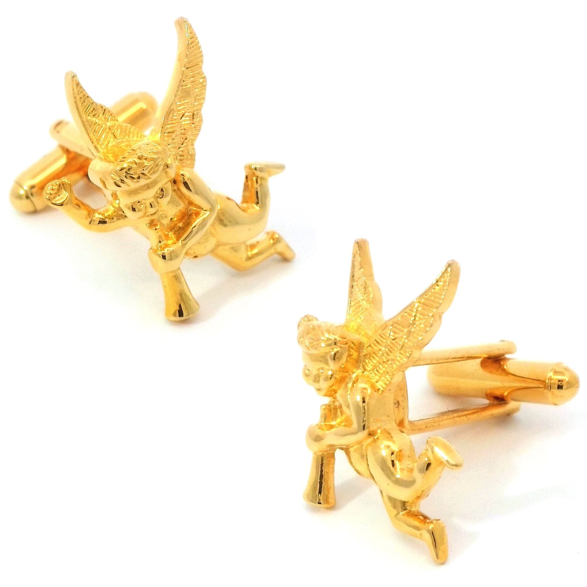 Cupid Gold Cufflinks Novelty Cufflinks Clinks Australia Cupid Gold Cufflinks 