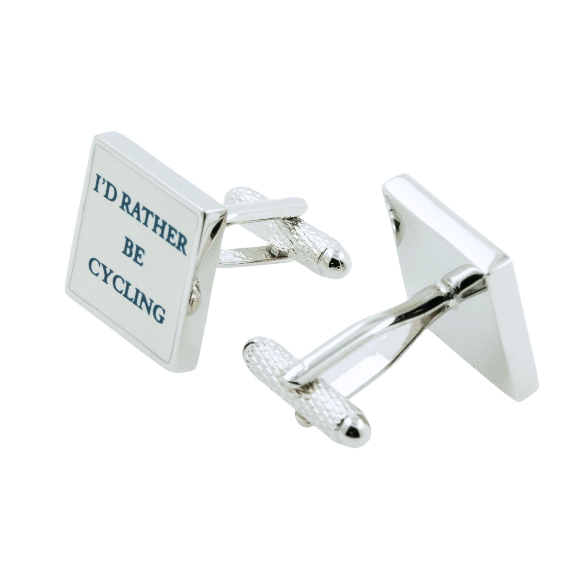I'd Rather Be Cycling Cufflinks Novelty Cufflinks Clinks Australia 