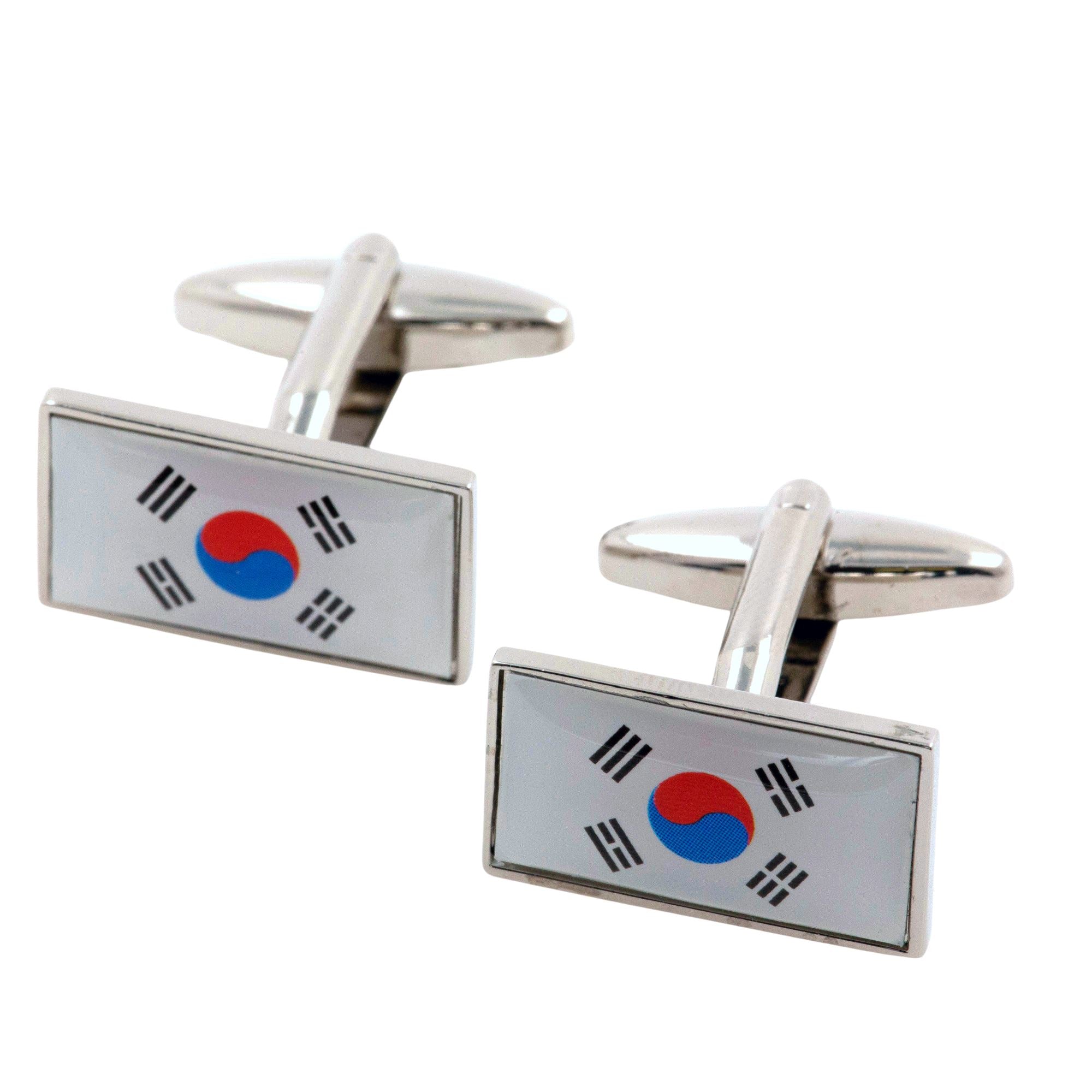 Flag of South Korea Cufflinks Novelty Cufflinks Clinks 