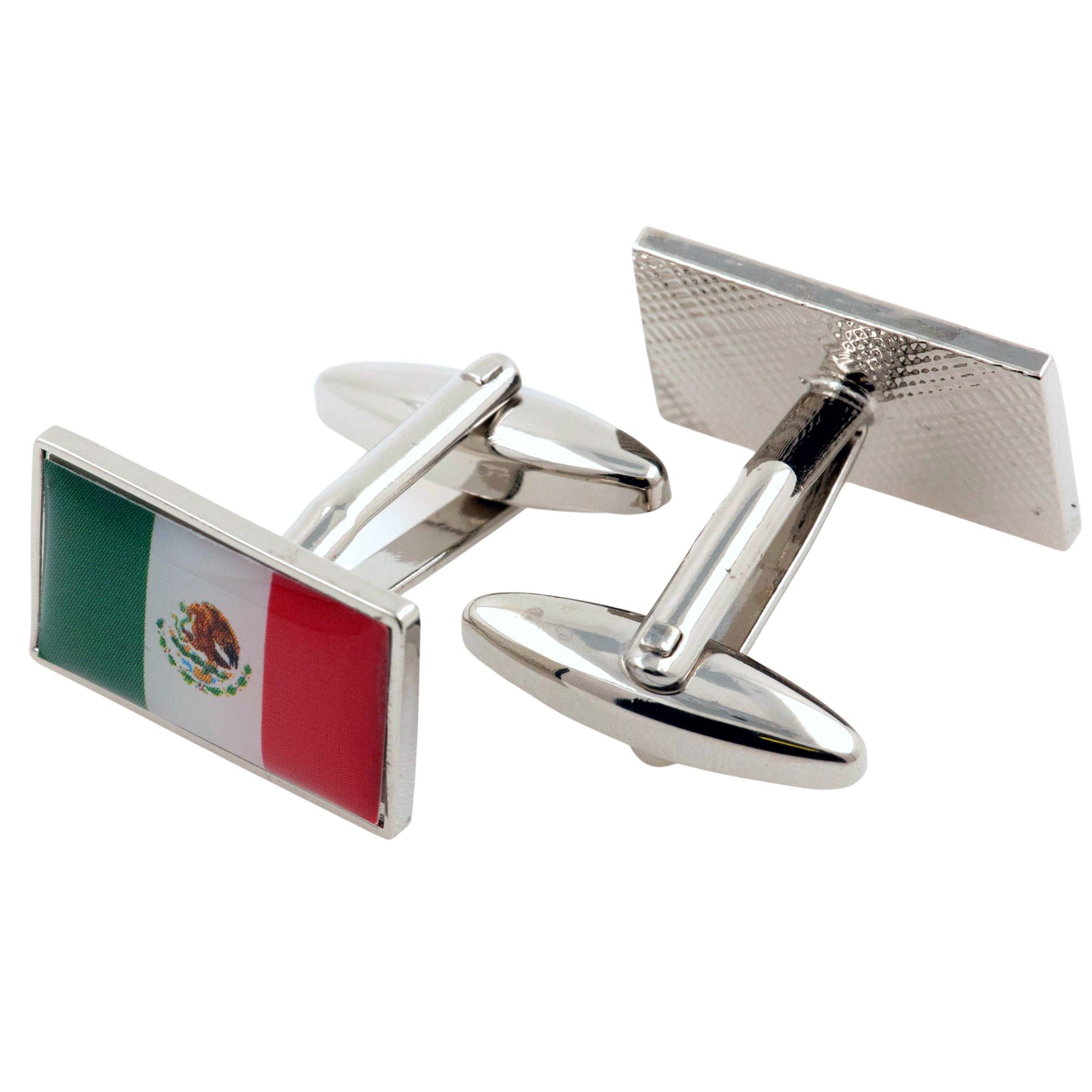 Flag of Mexico Cufflinks Novelty Cufflinks Clinks 