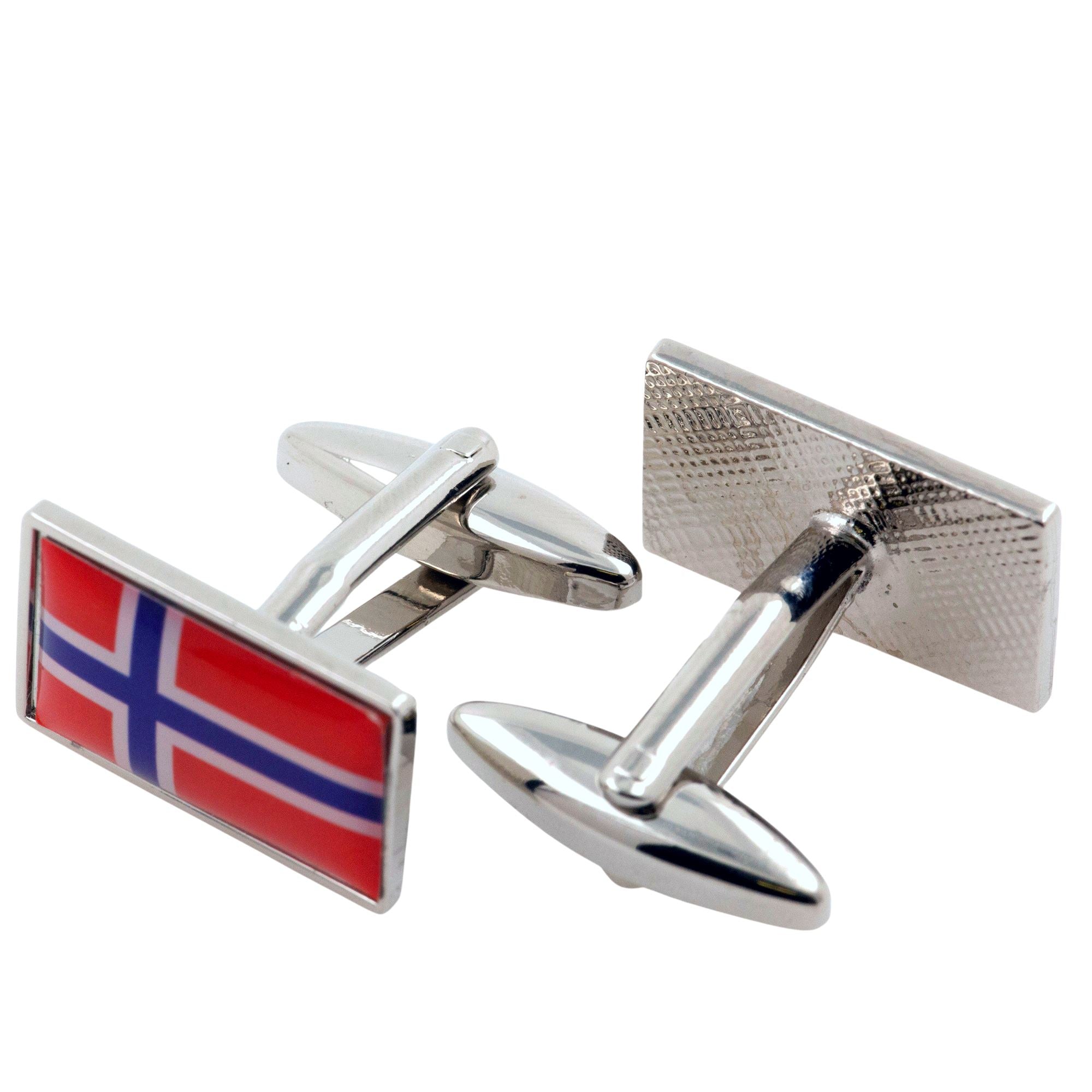 Flag of Norway Cufflinks Novelty Cufflinks Clinks 