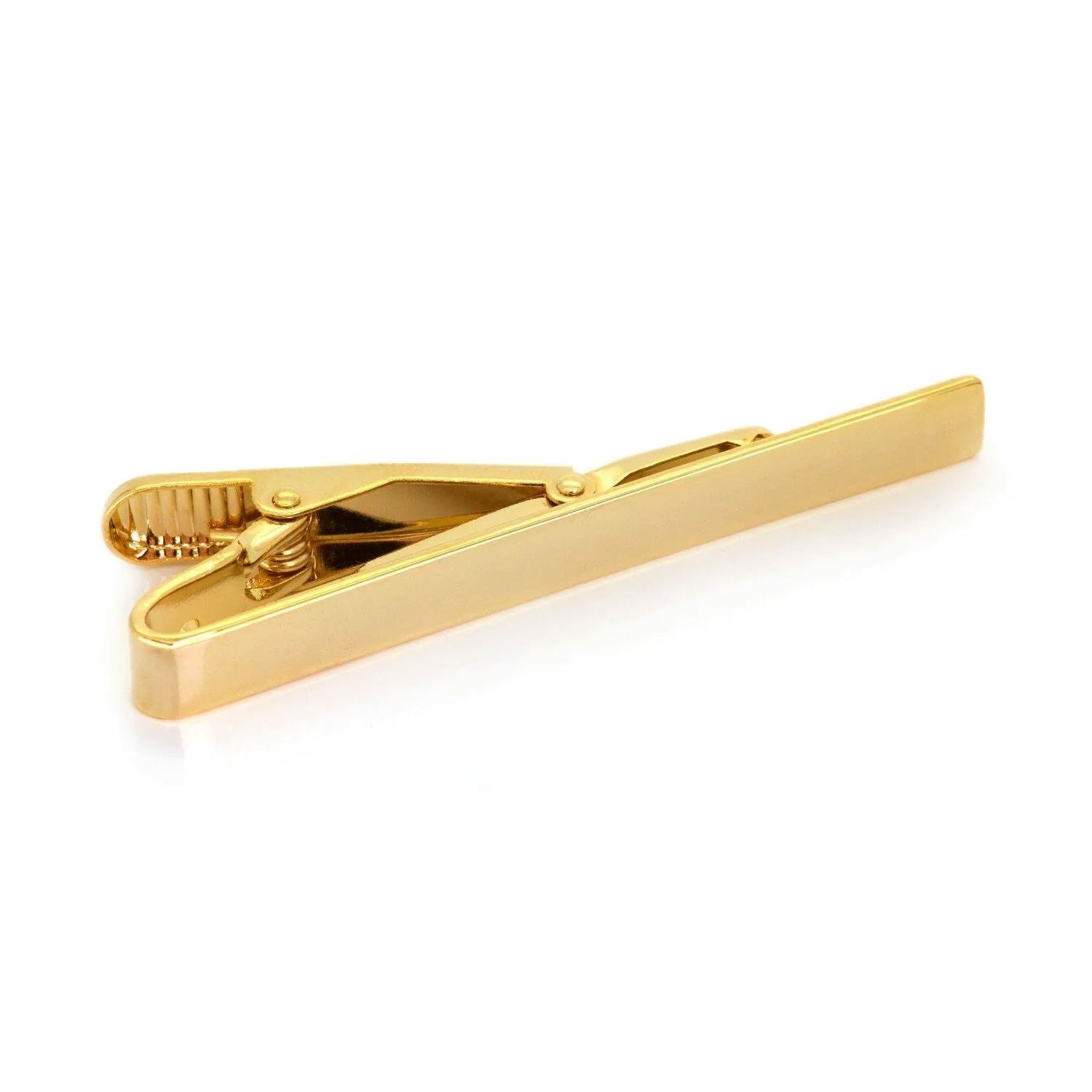 Shiny Gold Tie Clip 55mm Tie Clips Clinks Australia 