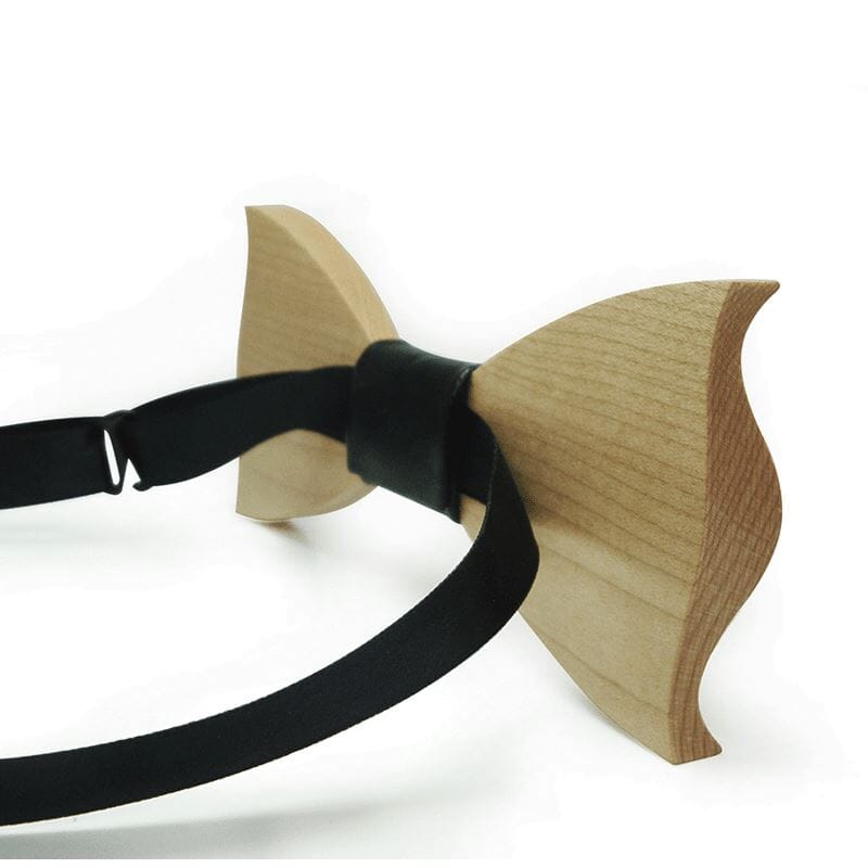 Dark Wood Light Blue Fabric Adult Bow Tie Bow Ties Clinks Australia 
