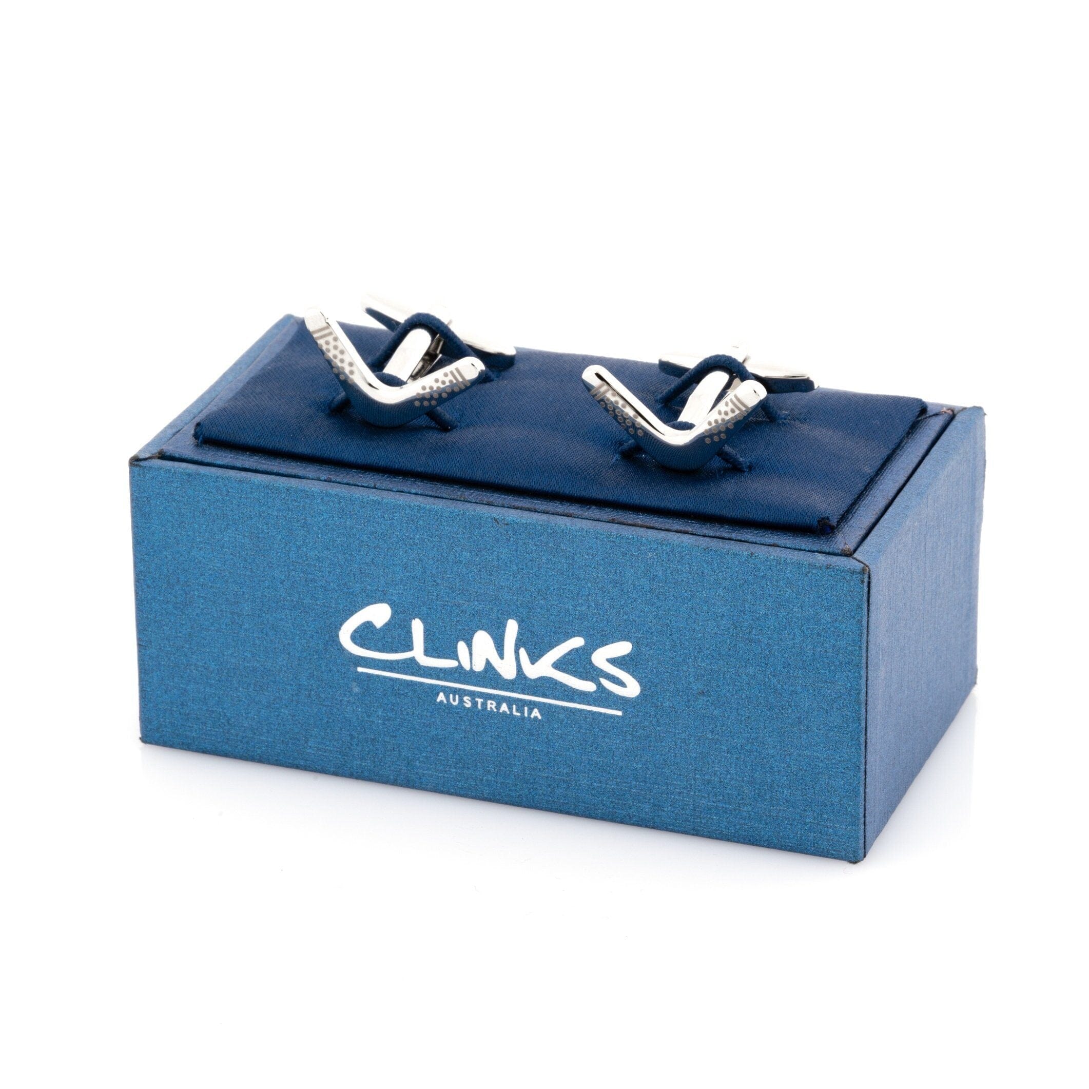 Australian Boomerang Silver Cufflinks Novelty Cufflinks Clinks Australia 