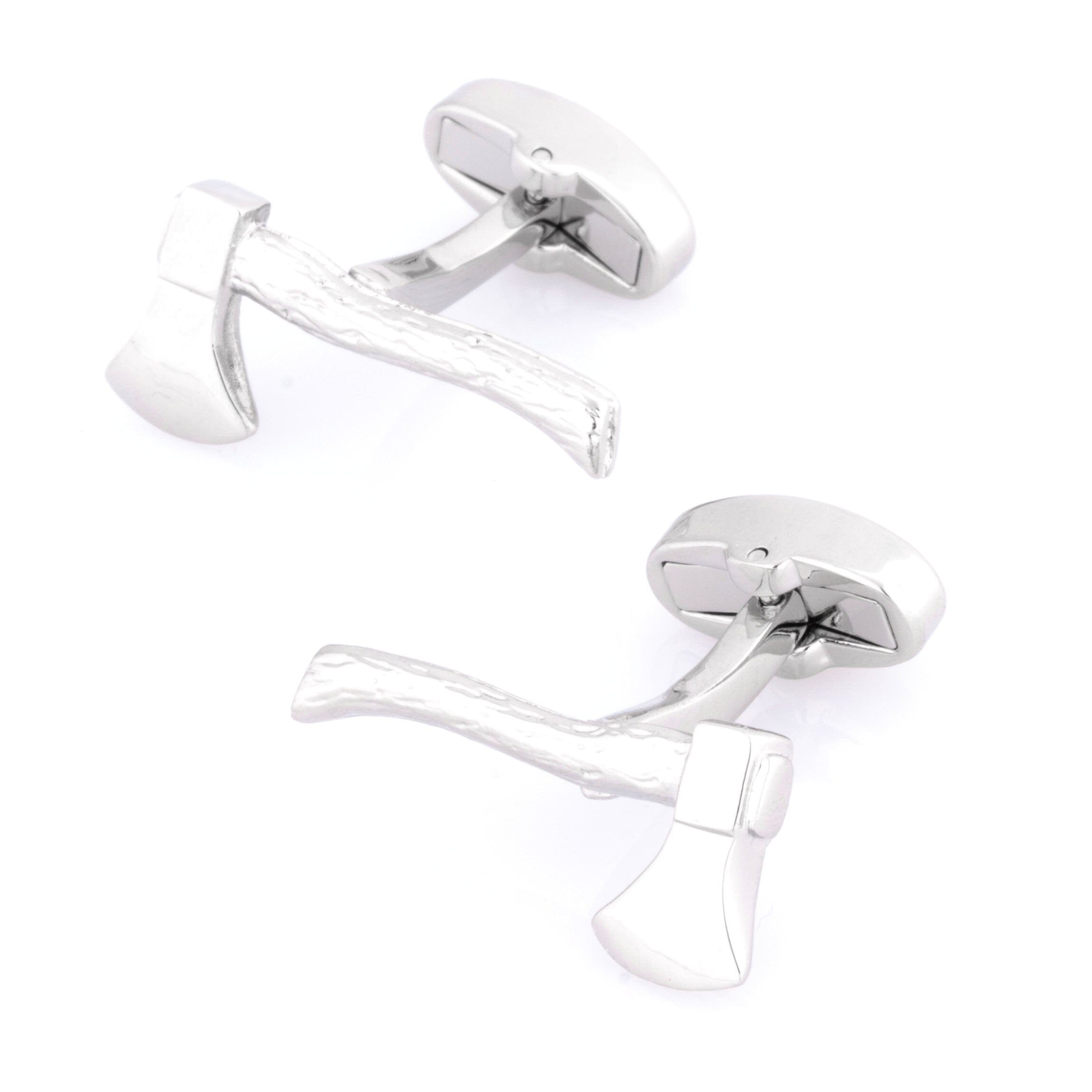 Silver Axe Cufflinks Novelty Cufflinks Clinks Australia 