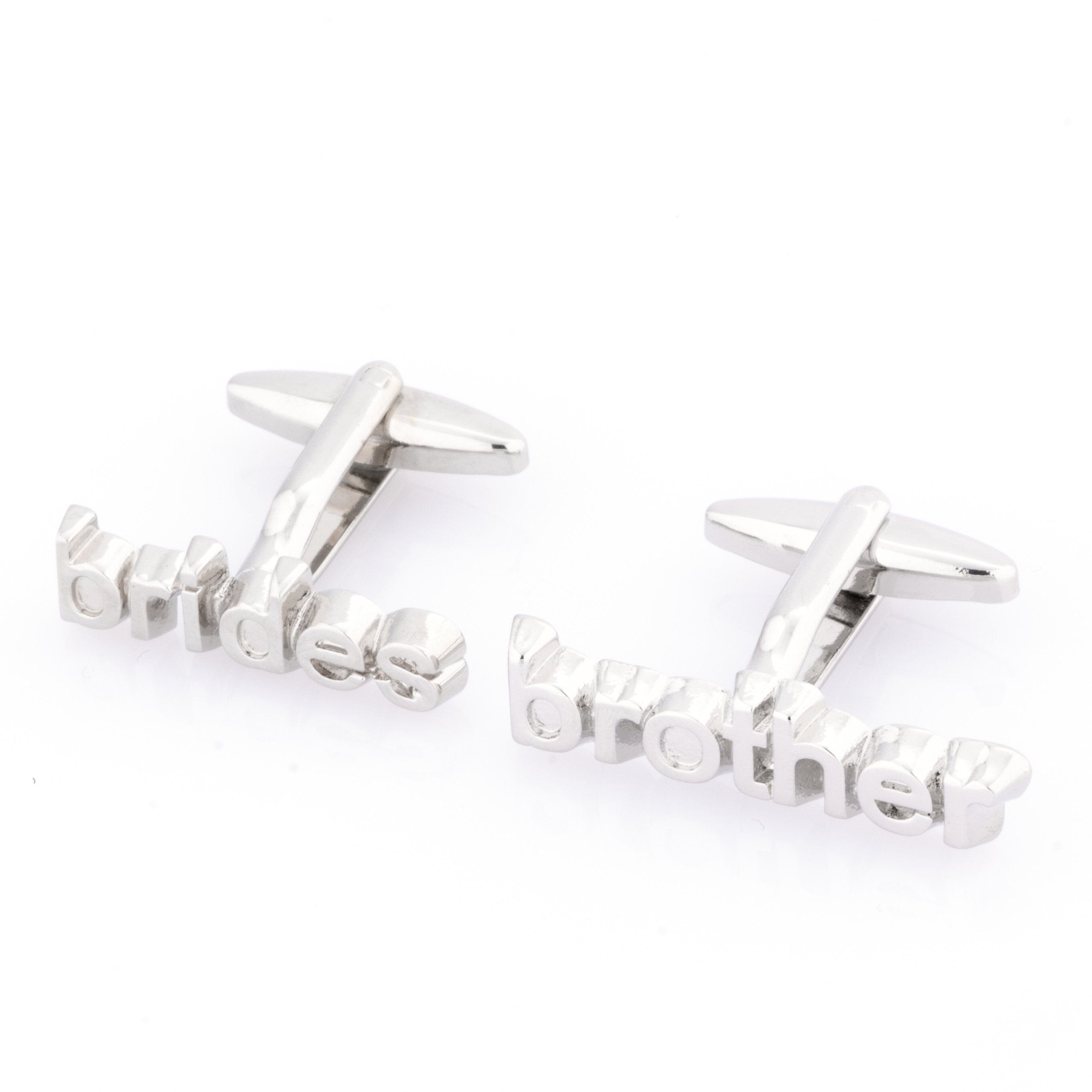 Brides Brother cut-out style Wedding cufflinks Wedding Cufflinks Clinks Australia Brides Brother cut-out style cufflinks 