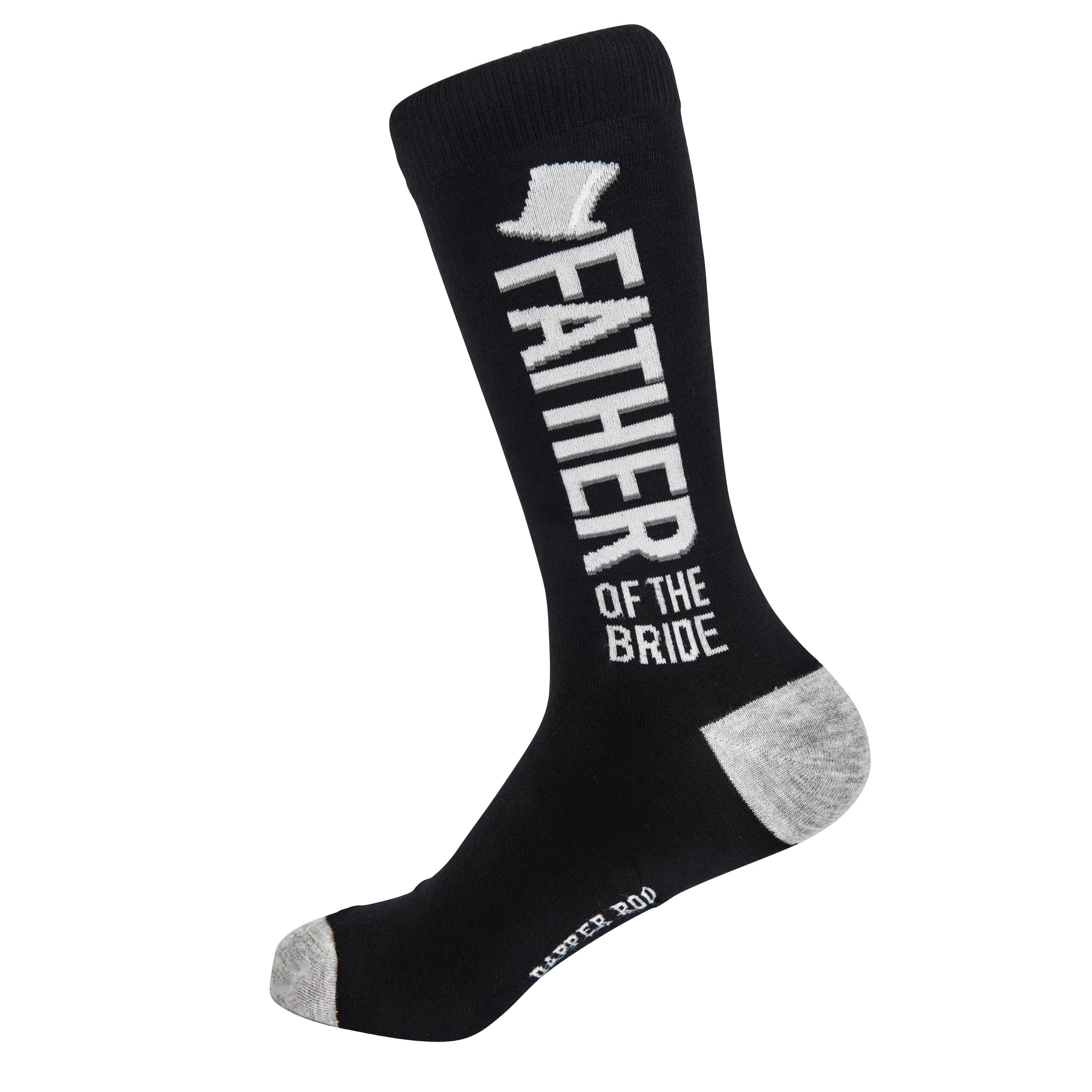 Father of the Bride Wedding Party Bamboo Socks by Dapper Roo Socks Dapper Roo 