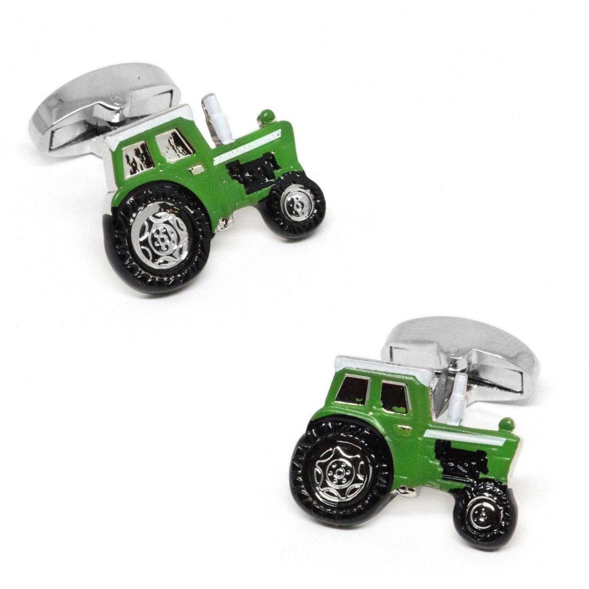 Green Farm Tractor Cufflinks Novelty Cufflinks Clinks Australia 