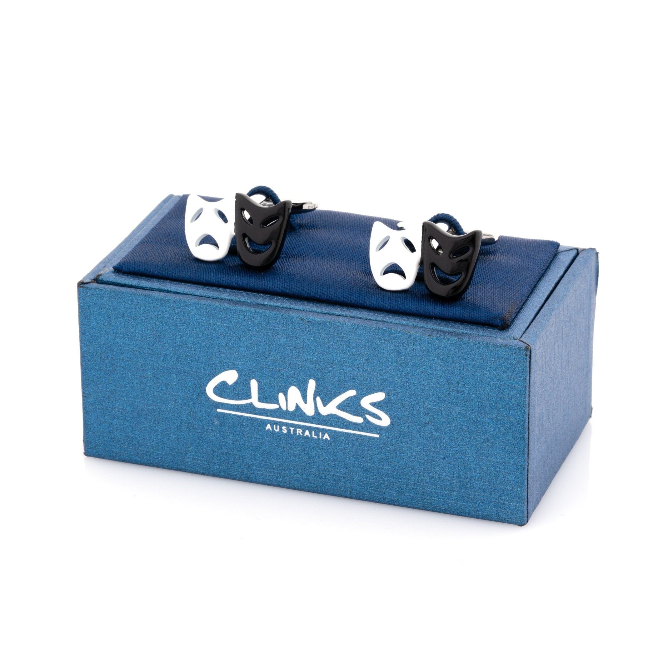 Black and White Mask Cufflinks Novelty Cufflinks Clinks Australia 