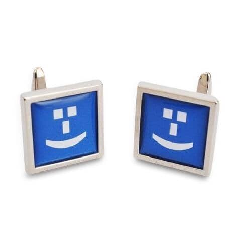 Text Speak Cufflinks: Smiley Novelty Cufflinks Clinks Australia 