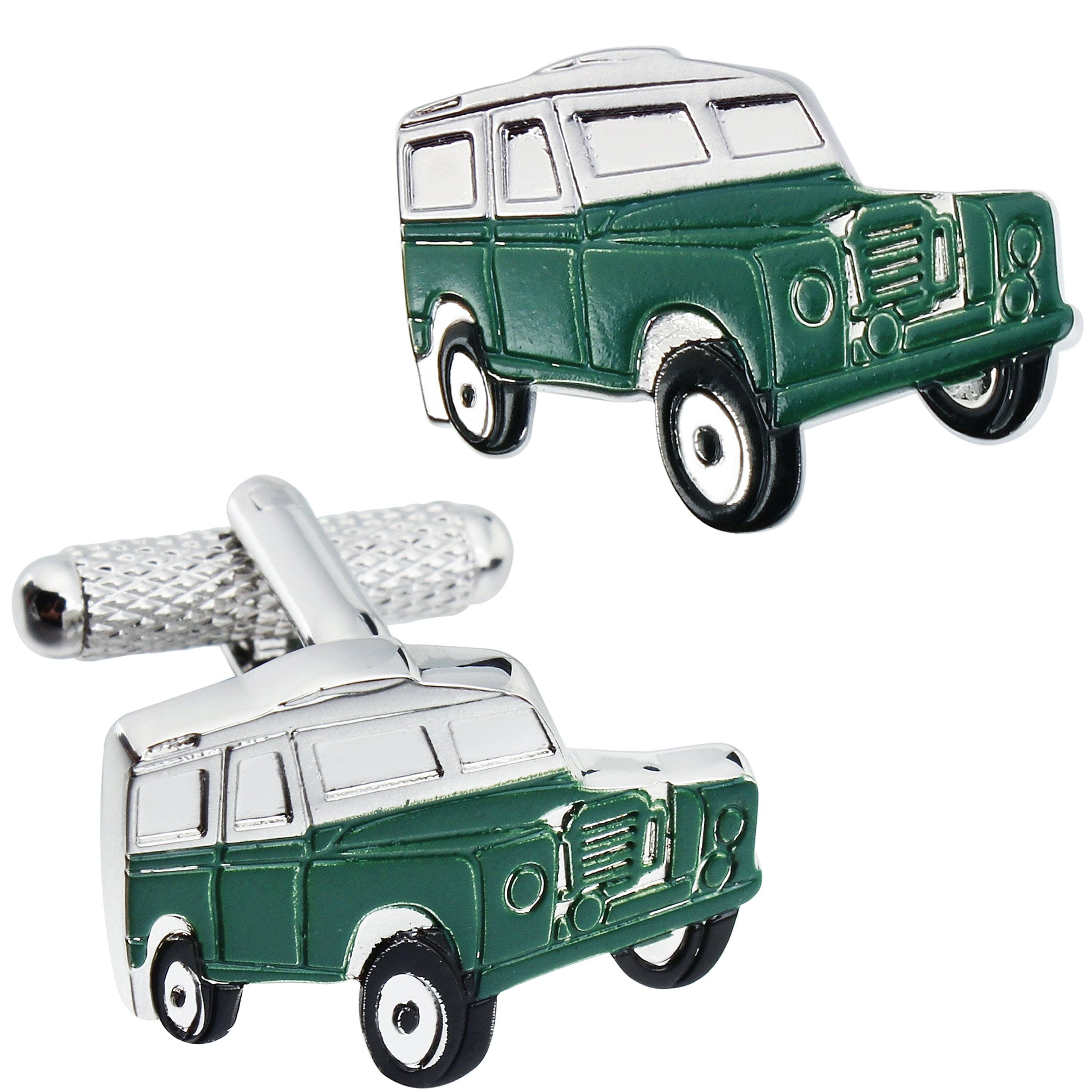 Dark Green Jeep Cufflinks Novelty Cufflinks Clinks Australia Dark Green Jeep Cufflinks 