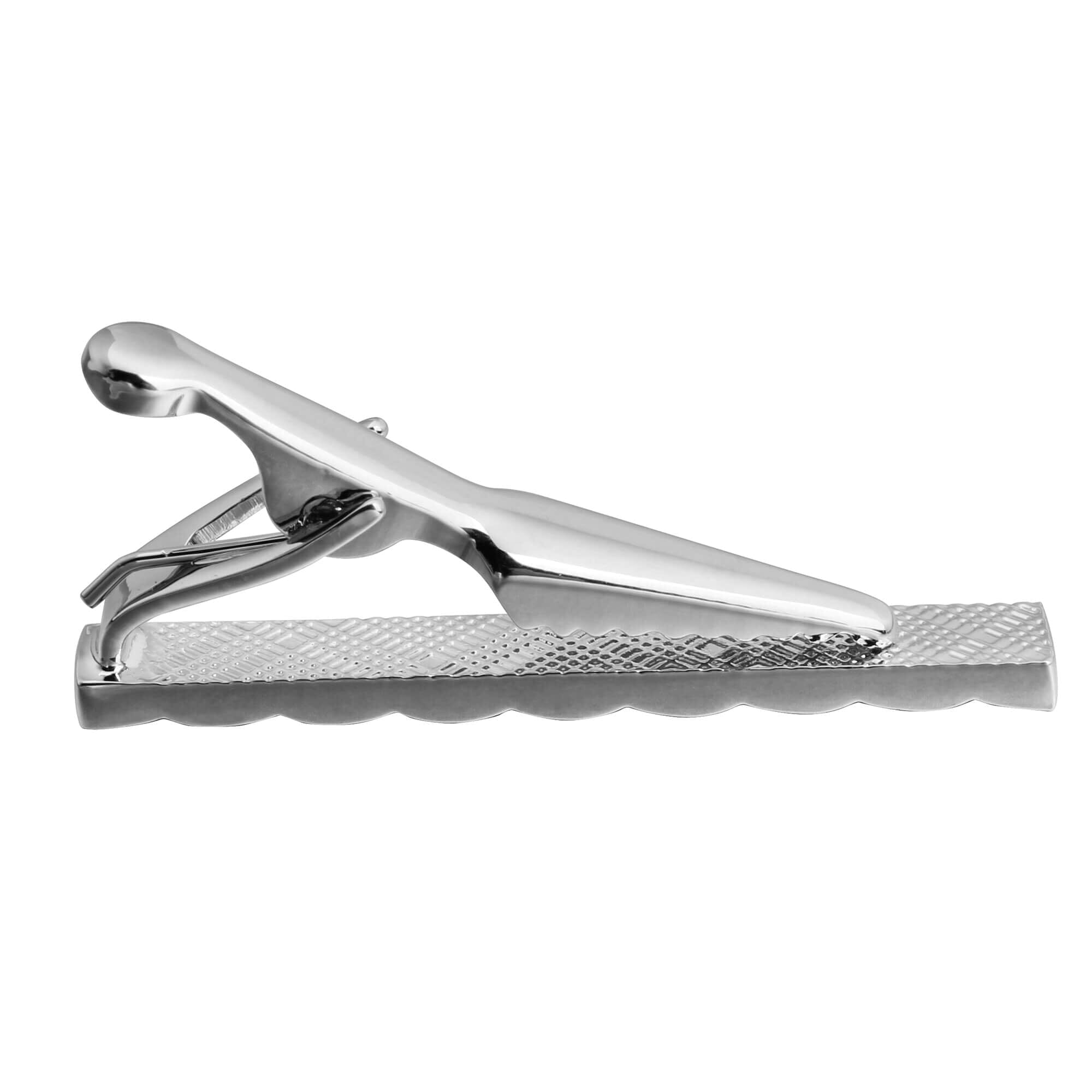 Silver Woven Tie Clip Tie Clips Clinks Australia 