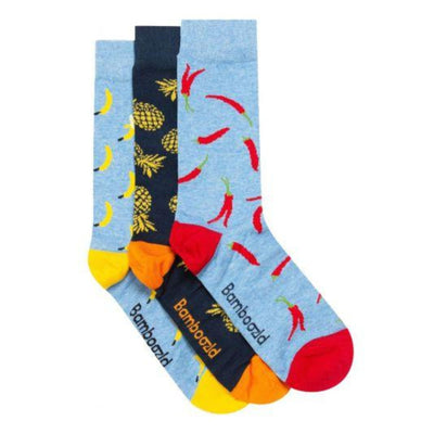 Food 3 Pair Socks Gift Box