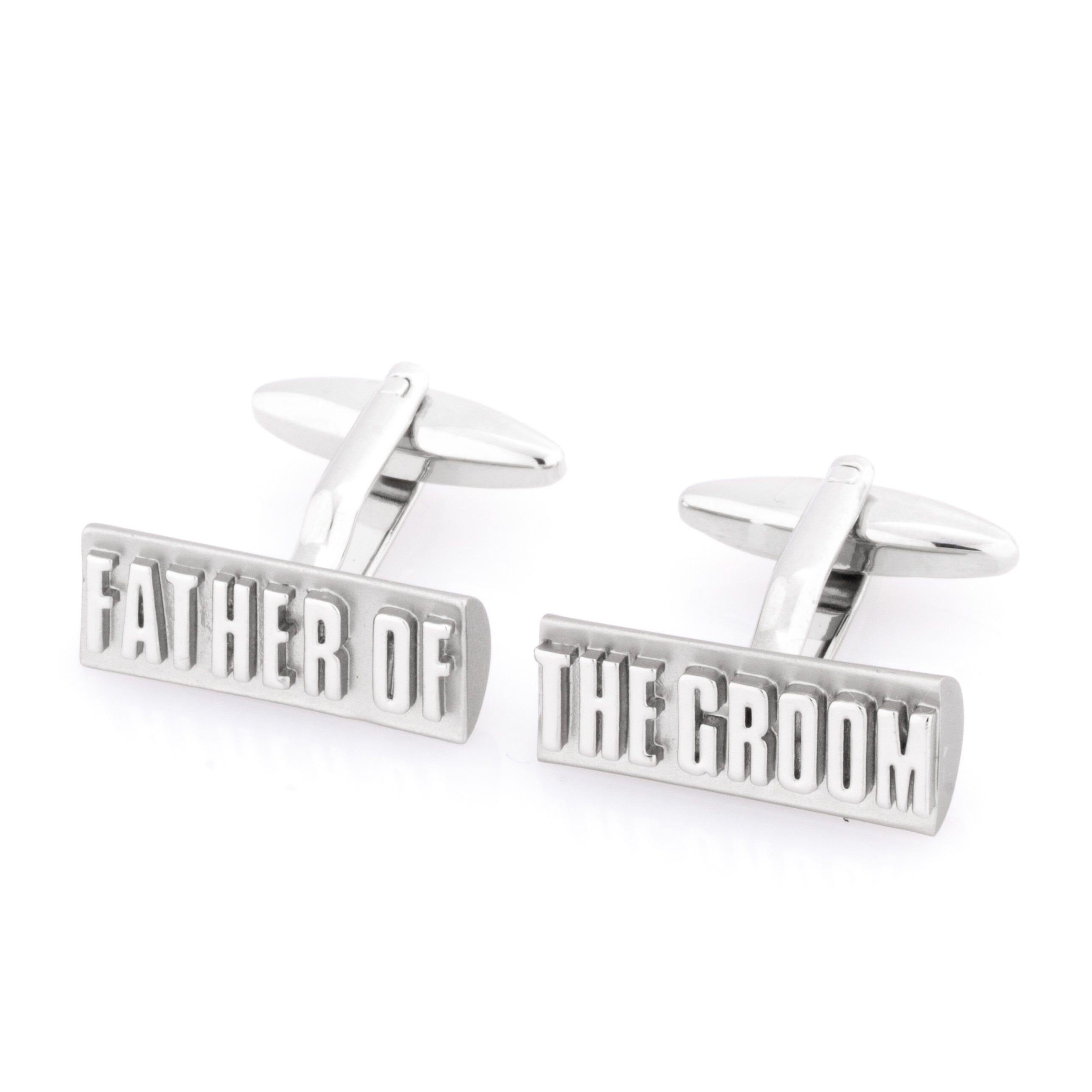 Father of the Groom Raised Lettering Wedding Cufflinks Wedding Cufflinks Clinks Australia 