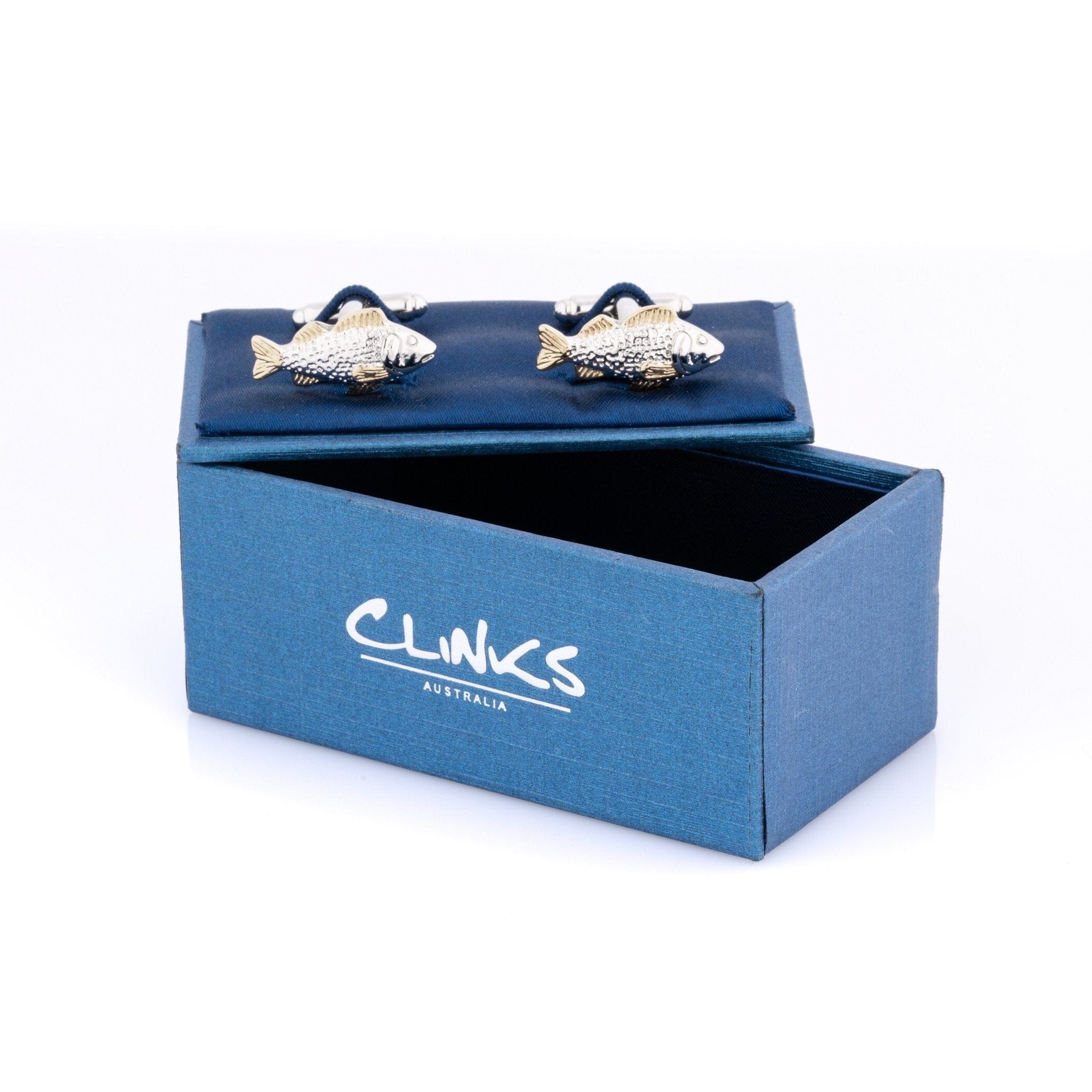 Two Tone Carp Fish Cufflinks Novelty Cufflinks Clinks Australia 