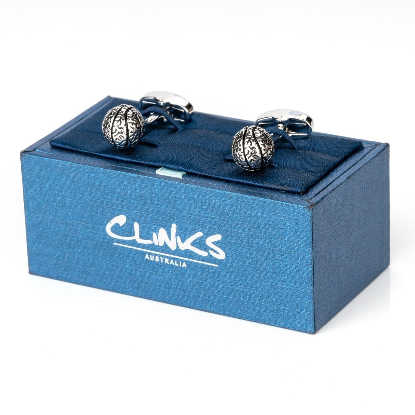 Silver Basketball Cufflinks Novelty Cufflinks Clinks Australia 