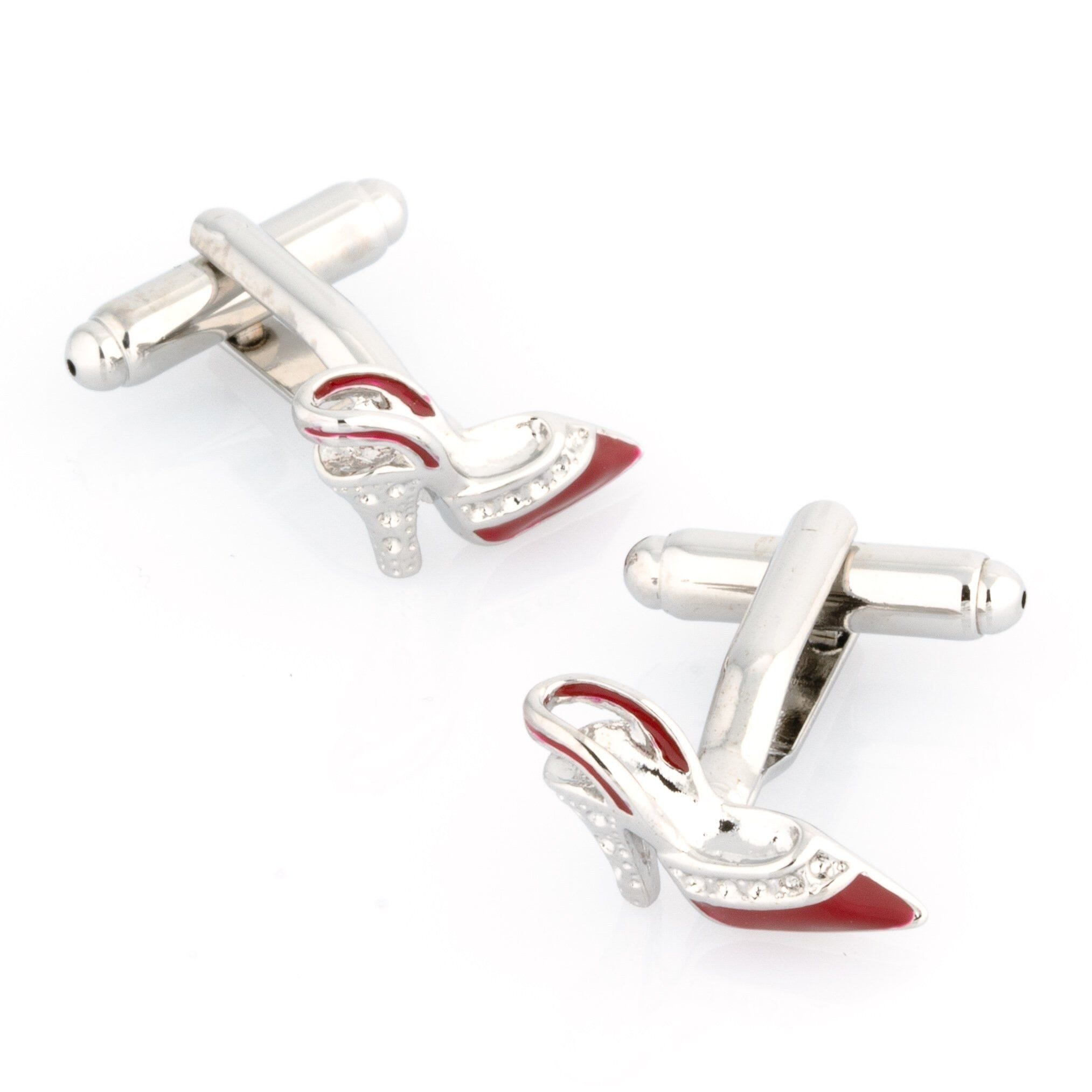 Stiletto High Heels Shoe Cufflinks Red Novelty Cufflinks Clinks Australia Stiletto High Heels Shoe Cufflinks Red 