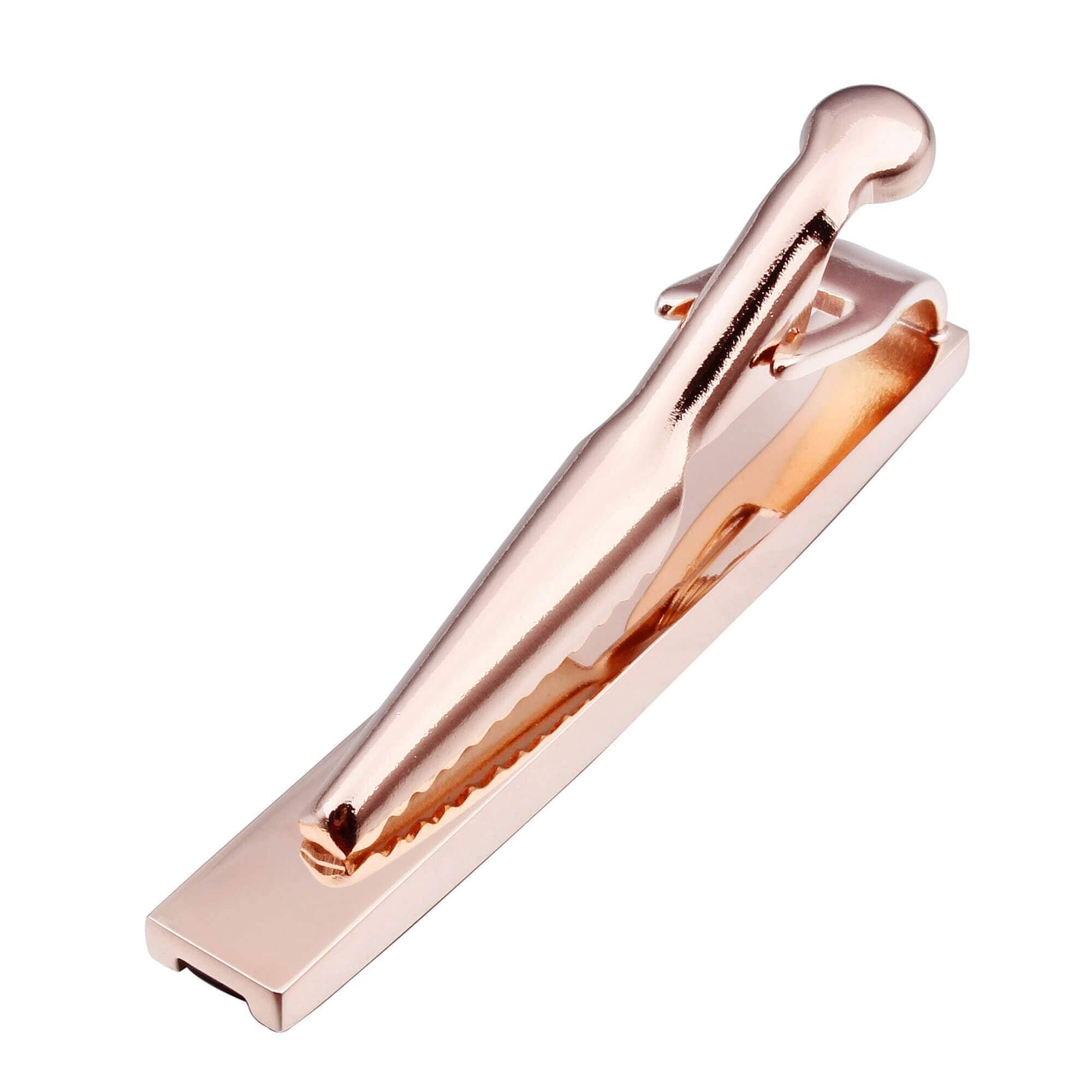 Black & Rose Gold Tie Clip Tie Clips Clinks Australia 