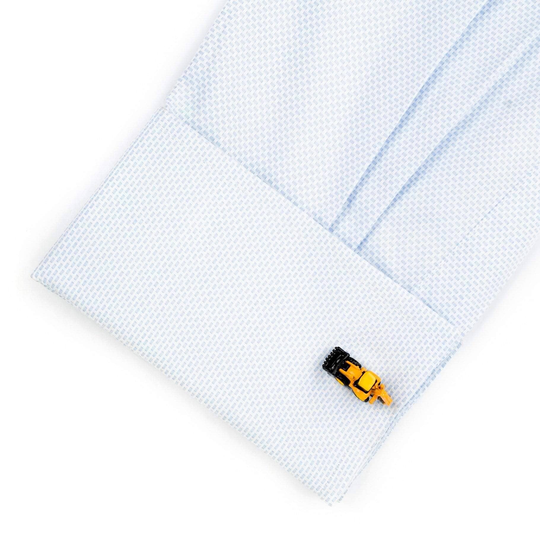 Yellow Backhoe Cufflinks Novelty Cufflinks Clinks Australia 