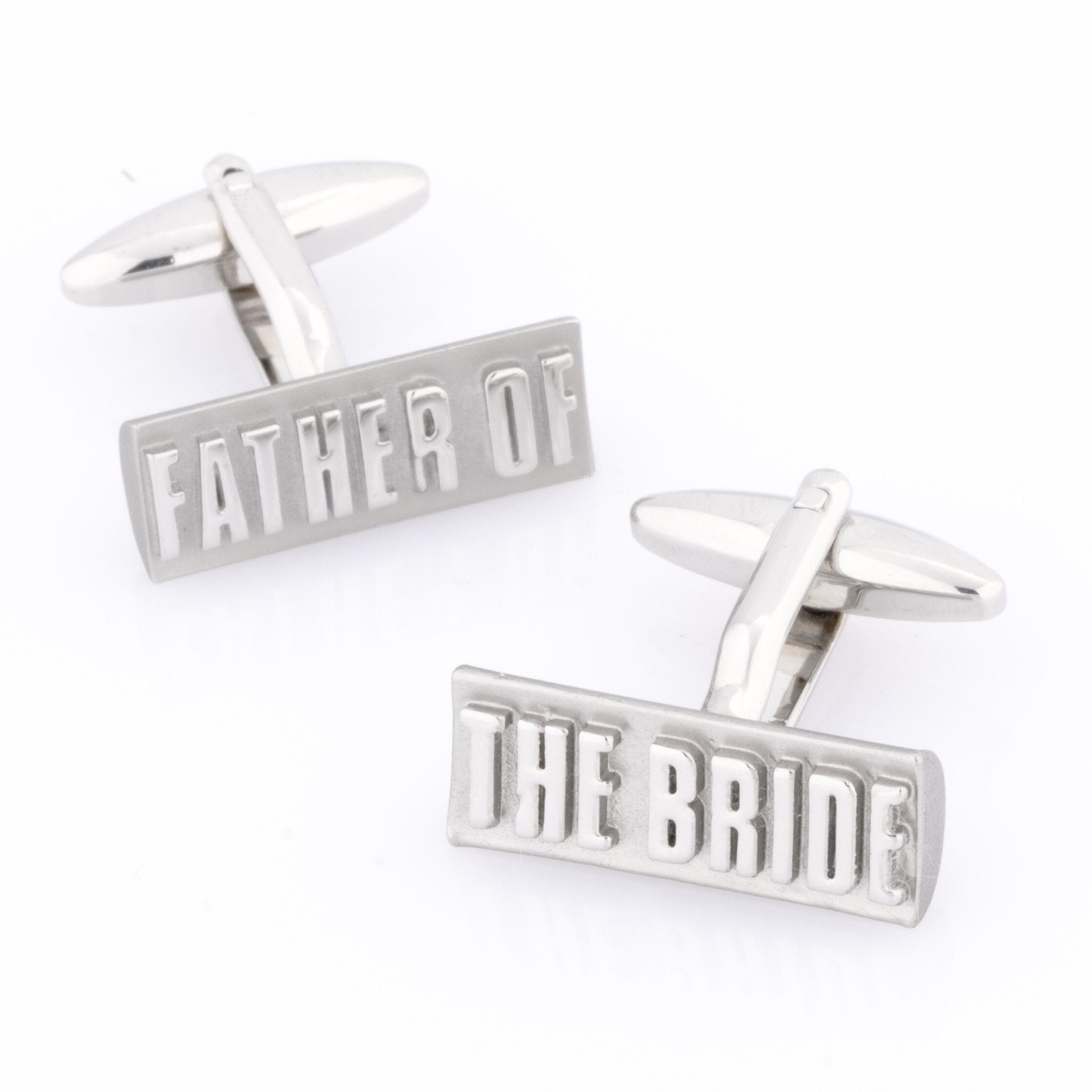 Father of the Bride Raised Lettering Wedding Cufflinks Wedding Cufflinks Clinks Australia Father of the Bride Raised Lettering Cufflinks 