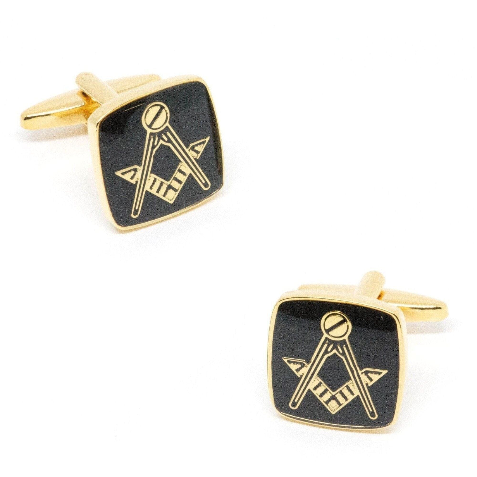 Freemason Masonic Black/Gold Cufflinks Novelty Cufflinks Clinks Australia 