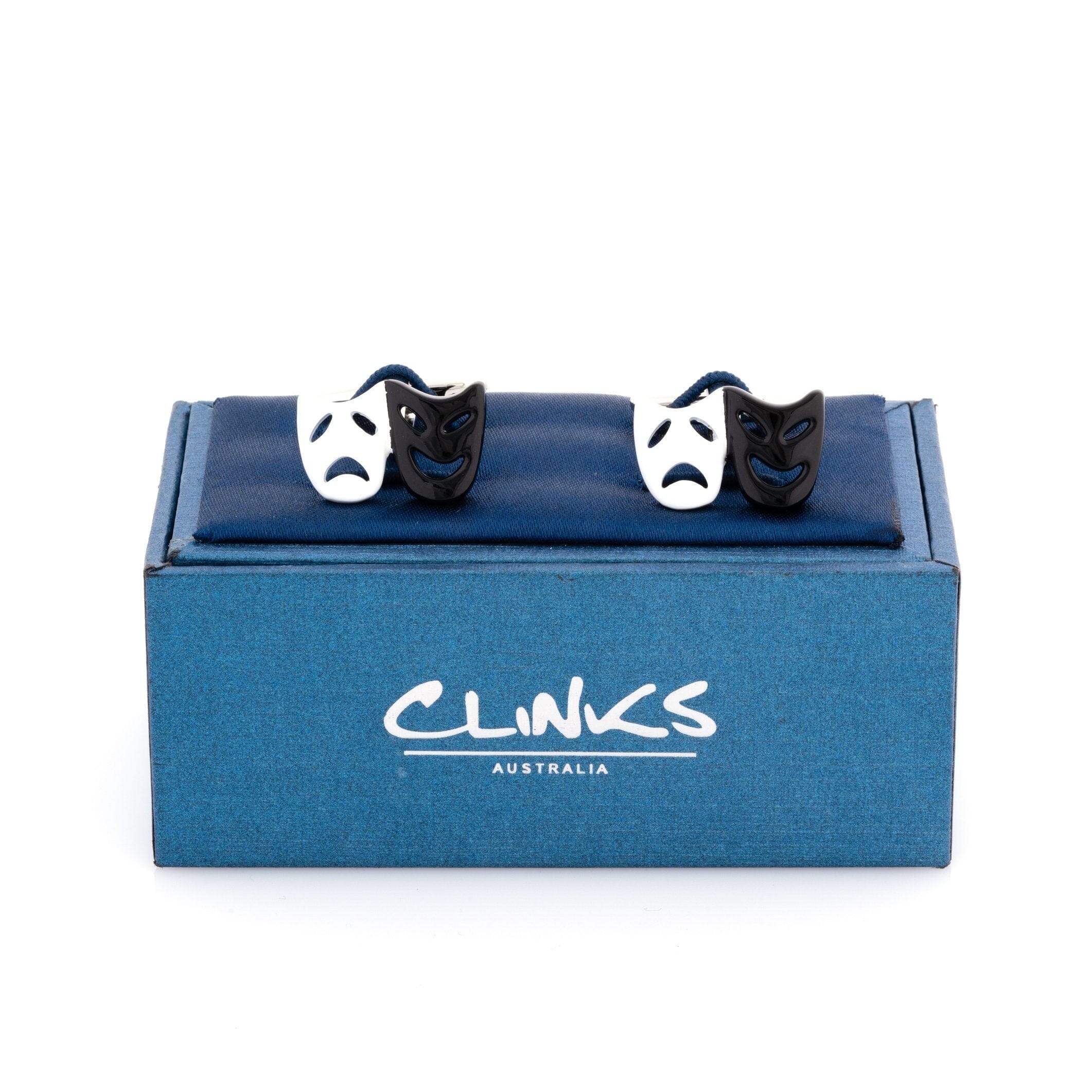 Black and White Mask Cufflinks Novelty Cufflinks Clinks Australia 