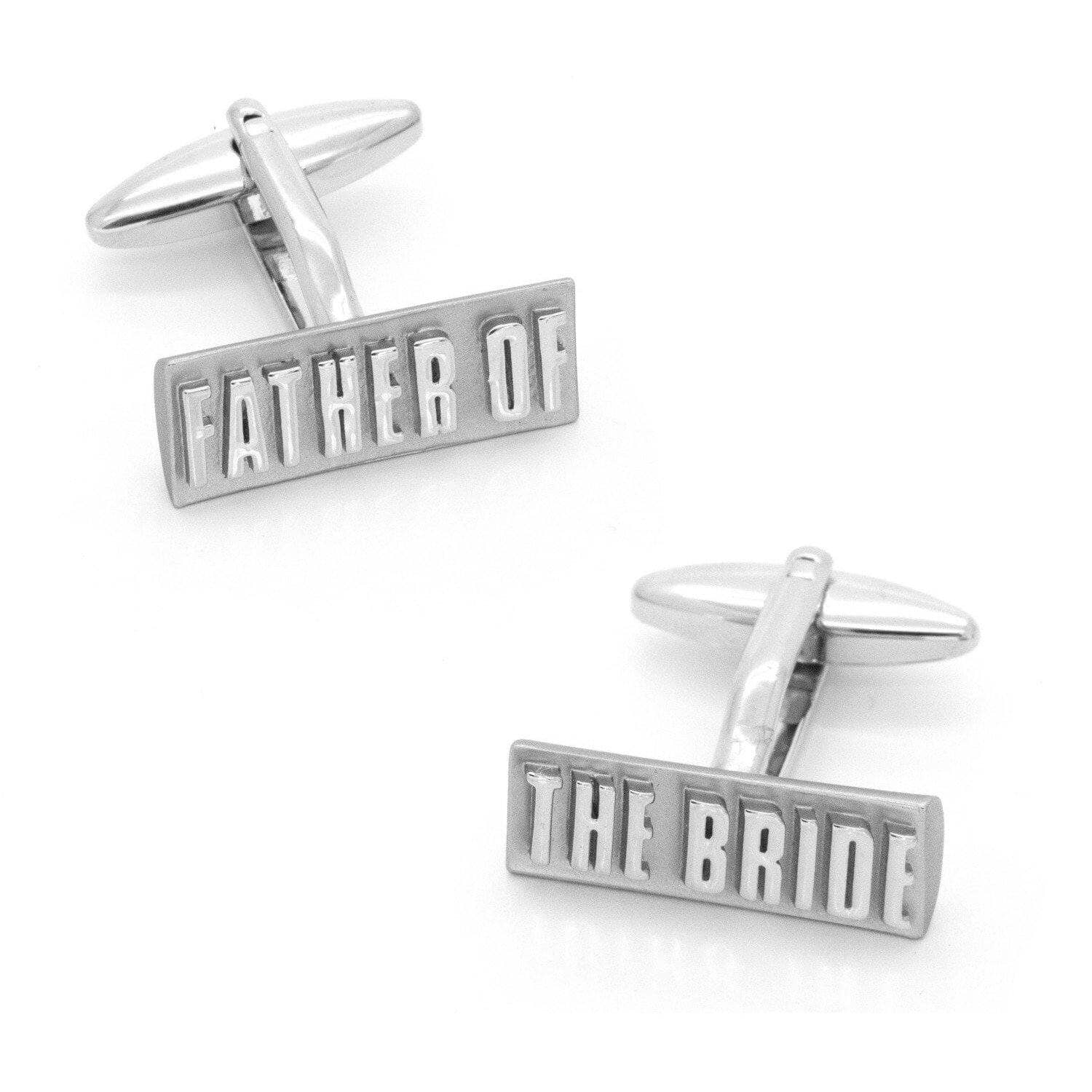 Father of the Bride Raised Lettering Wedding Cufflinks Wedding Cufflinks Clinks Australia 