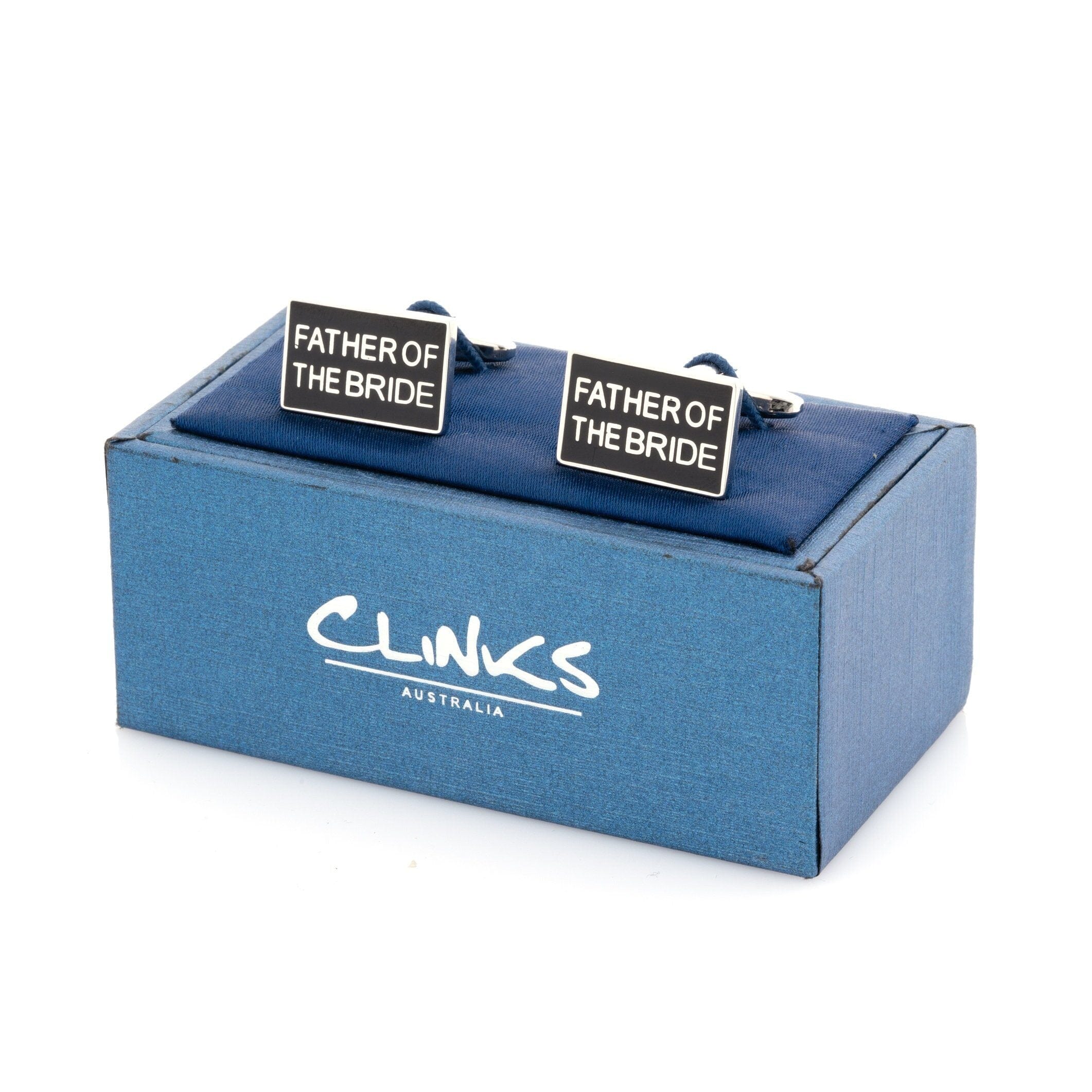 Father of the Bride Black Silver Wedding Cufflinks Wedding Cufflinks Clinks Australia 