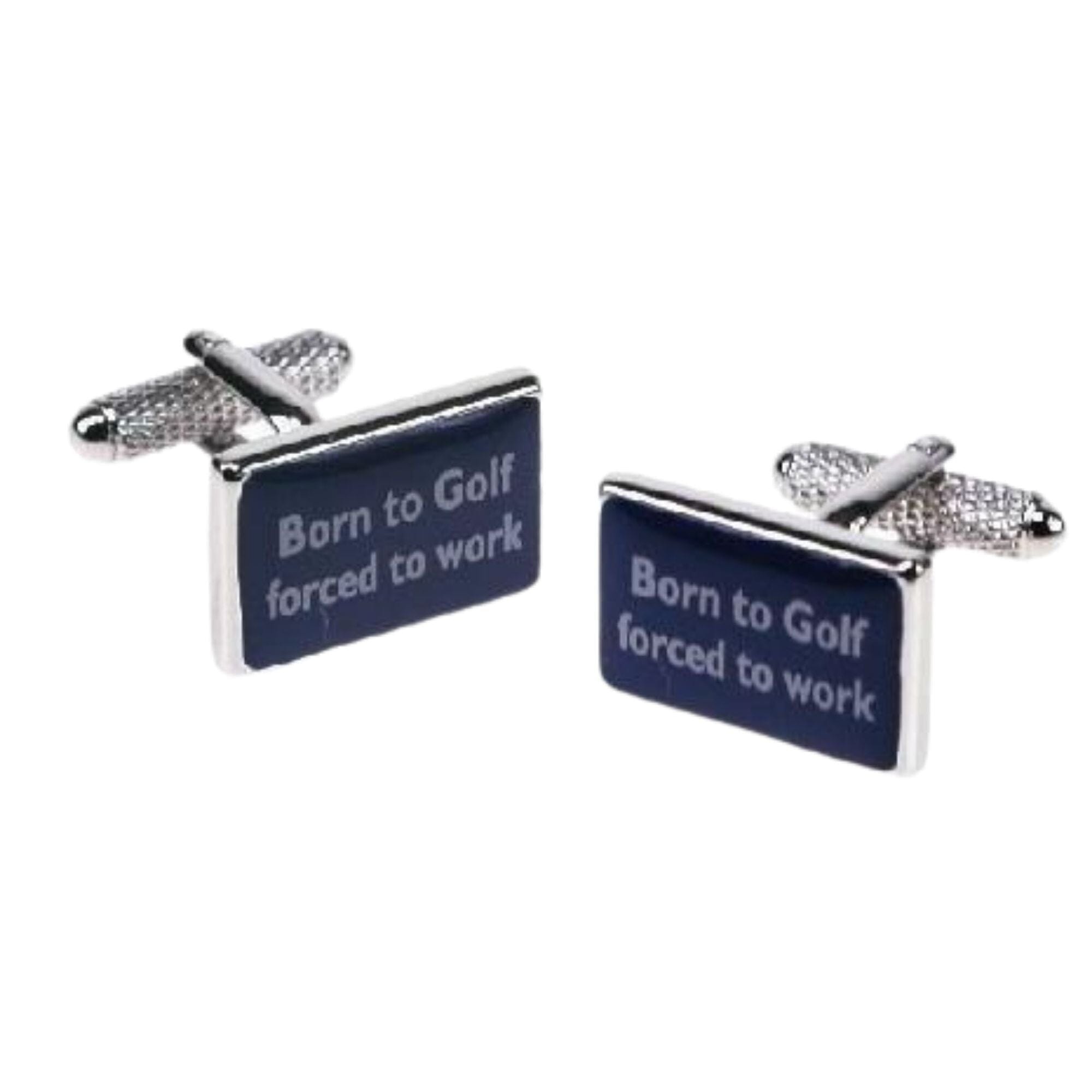 Born to Golf, Forced to Work Slogan Cufflinks Novelty Cufflinks Clinks Australia 