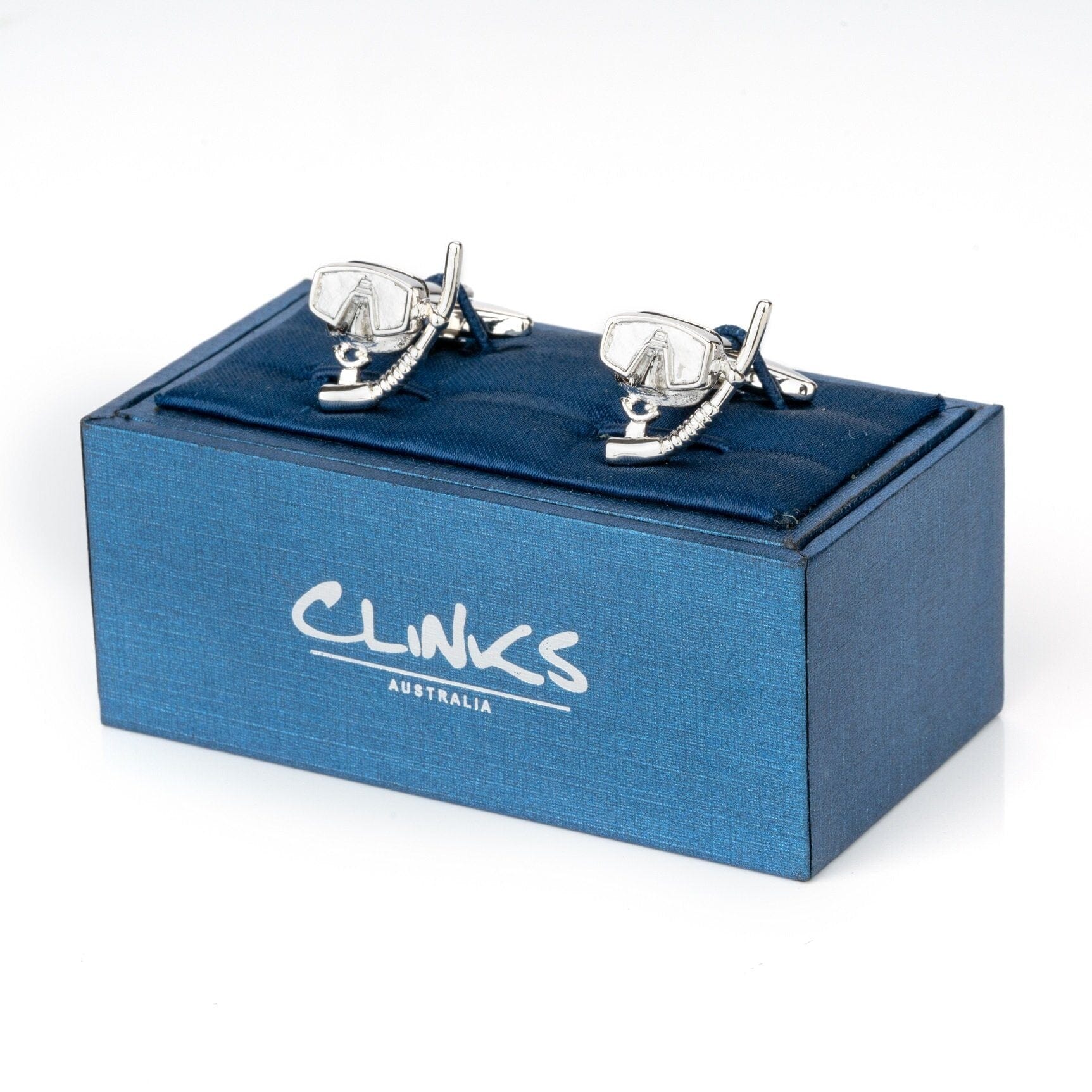 Snorkelling Mask Cufflinks Silver Novelty Cufflinks Clinks Australia 
