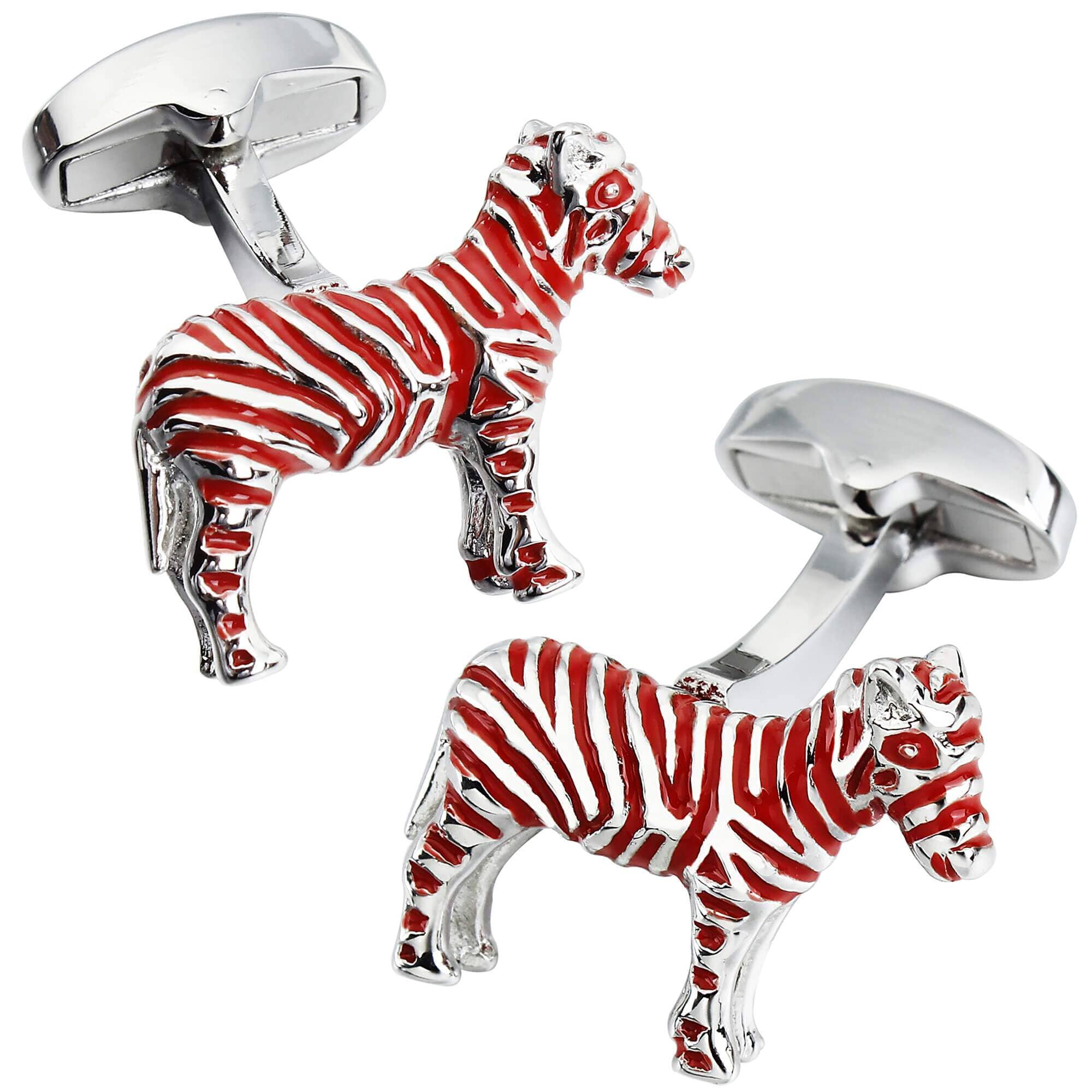 Red Zebra Cuffllinks Novelty Cufflinks Clinks Australia 