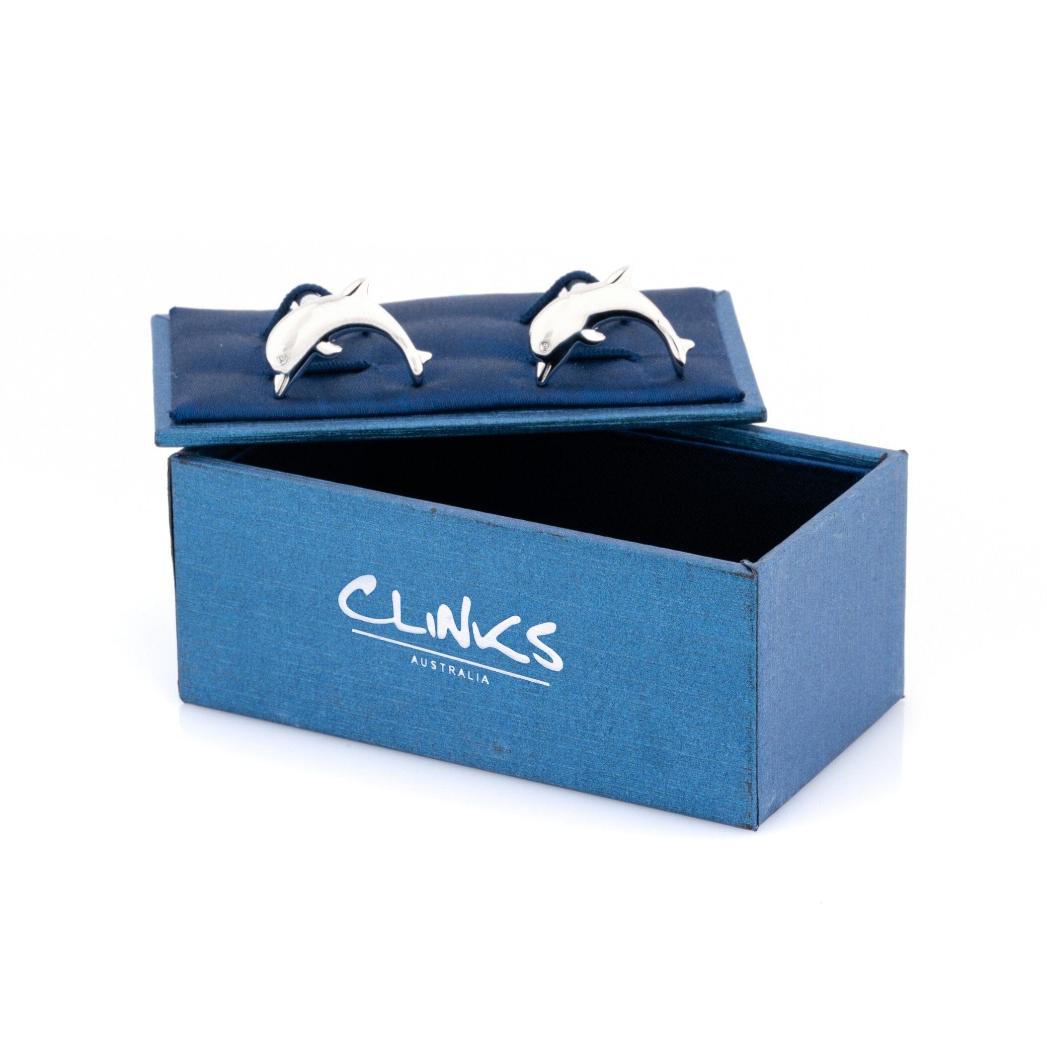 Silver Dolphin Cufflinks Novelty Cufflinks Clinks Australia 