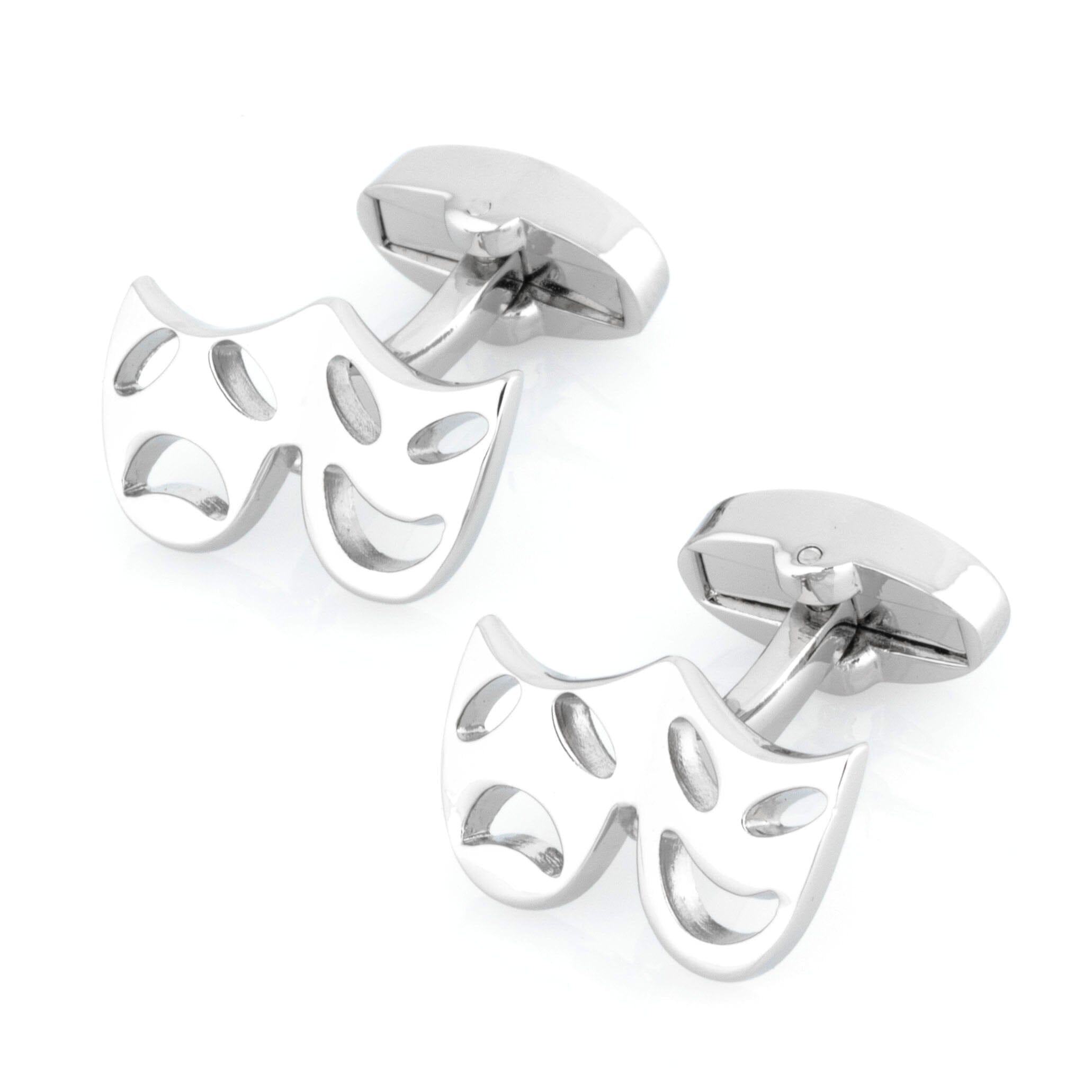 Silver Mask Cufflinks Novelty Cufflinks Clinks Australia Silver Mask Cufflinks 