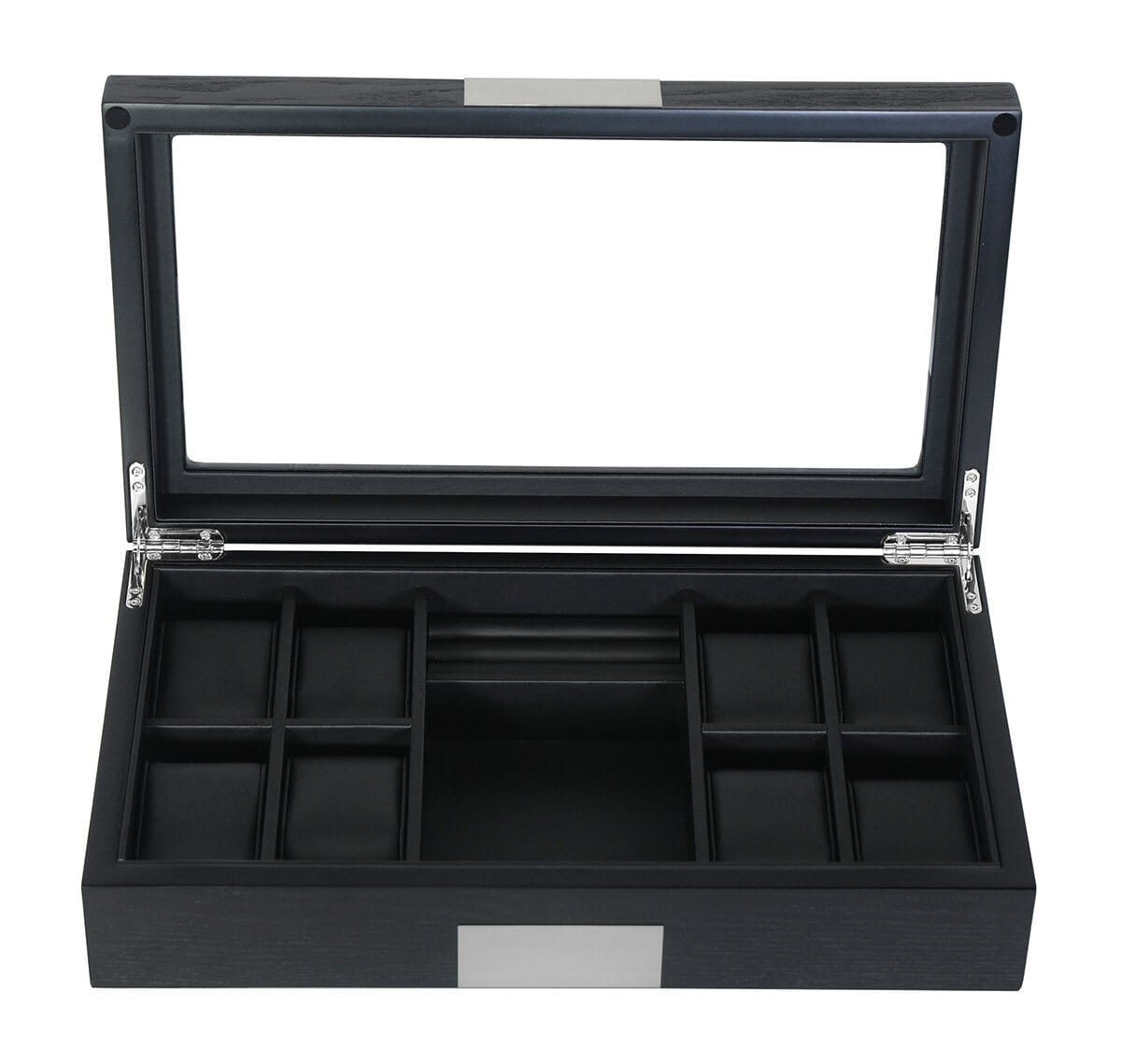 Black Wooden Watch Box for 8 Watches+ Organiser Watch Boxes Clinks 