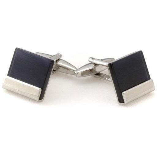 Black Ice Cateye Cufflinks Classic & Modern Cufflinks Clinks Australia Black Ice Cateye Cufflinks 