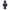 Classic Pedy Blue Swiss Opal Watch 40MM with Black Leather Strap
