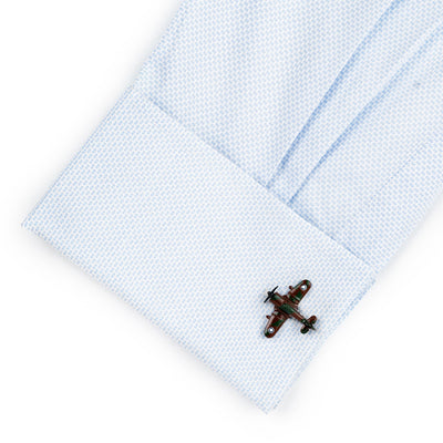 CAC Boomerang Fighter Airplane Cufflinks Camouflage