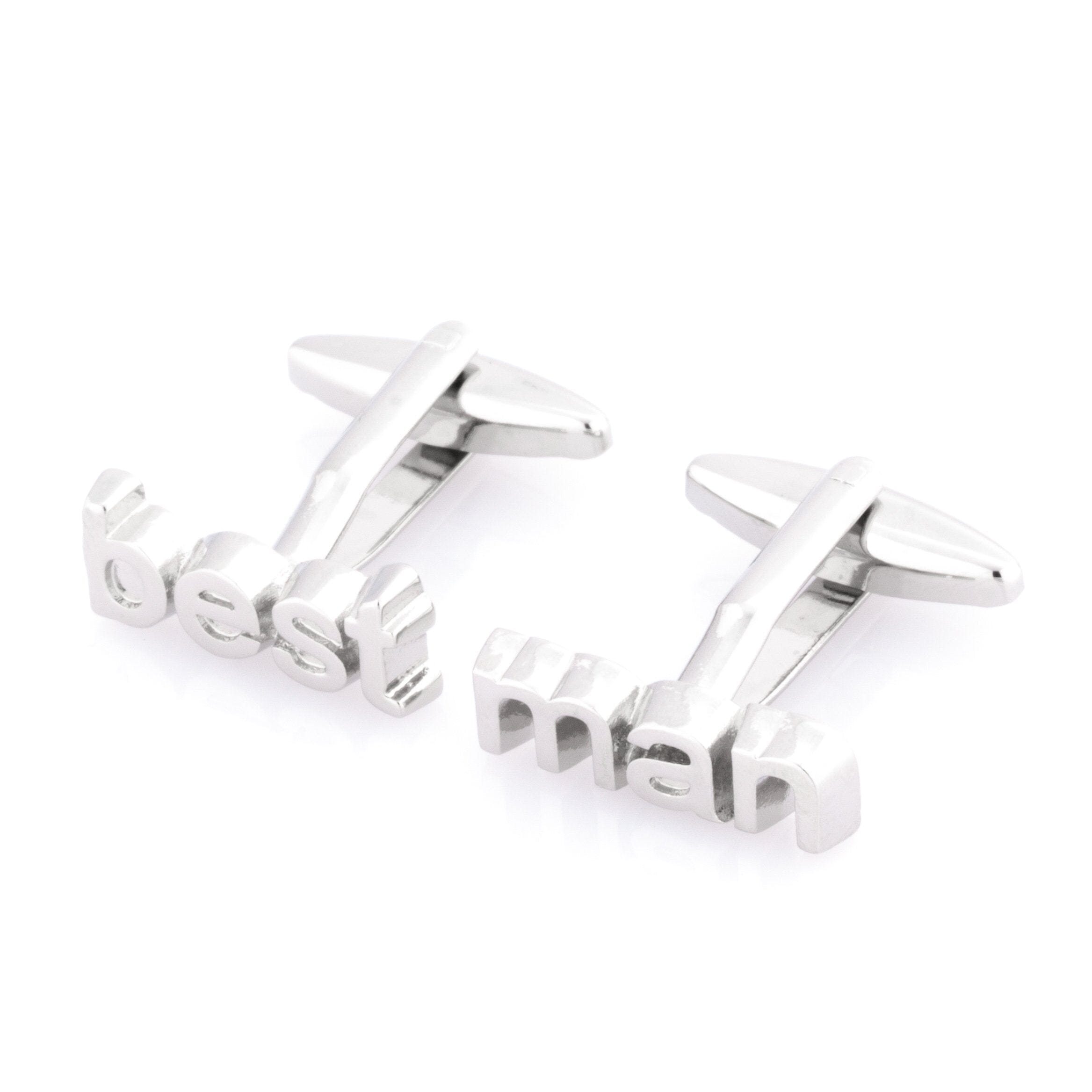 Best Man cut-out style Wedding Cufflinks Wedding Cufflinks Clinks Australia 