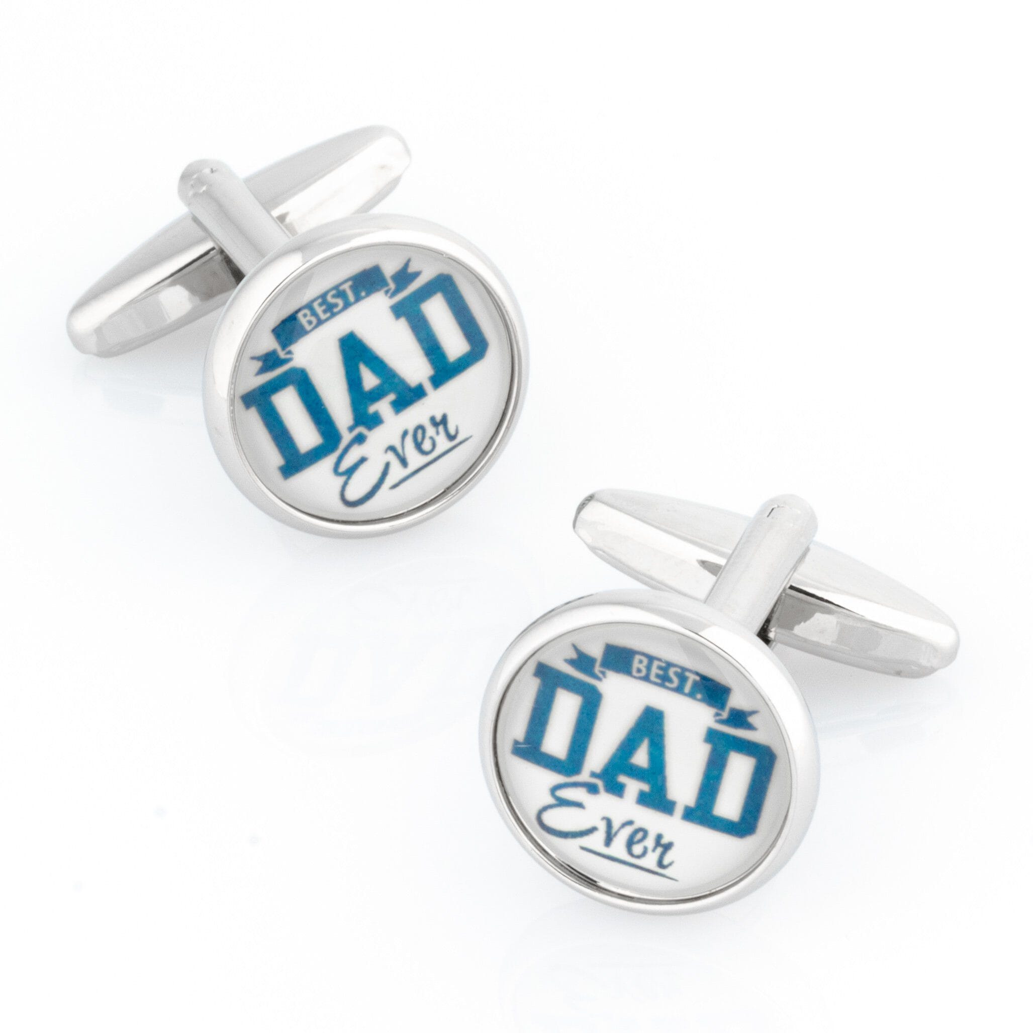 Best Dad Ever Round Cufflinks Novelty Cufflinks Clinks Australia 