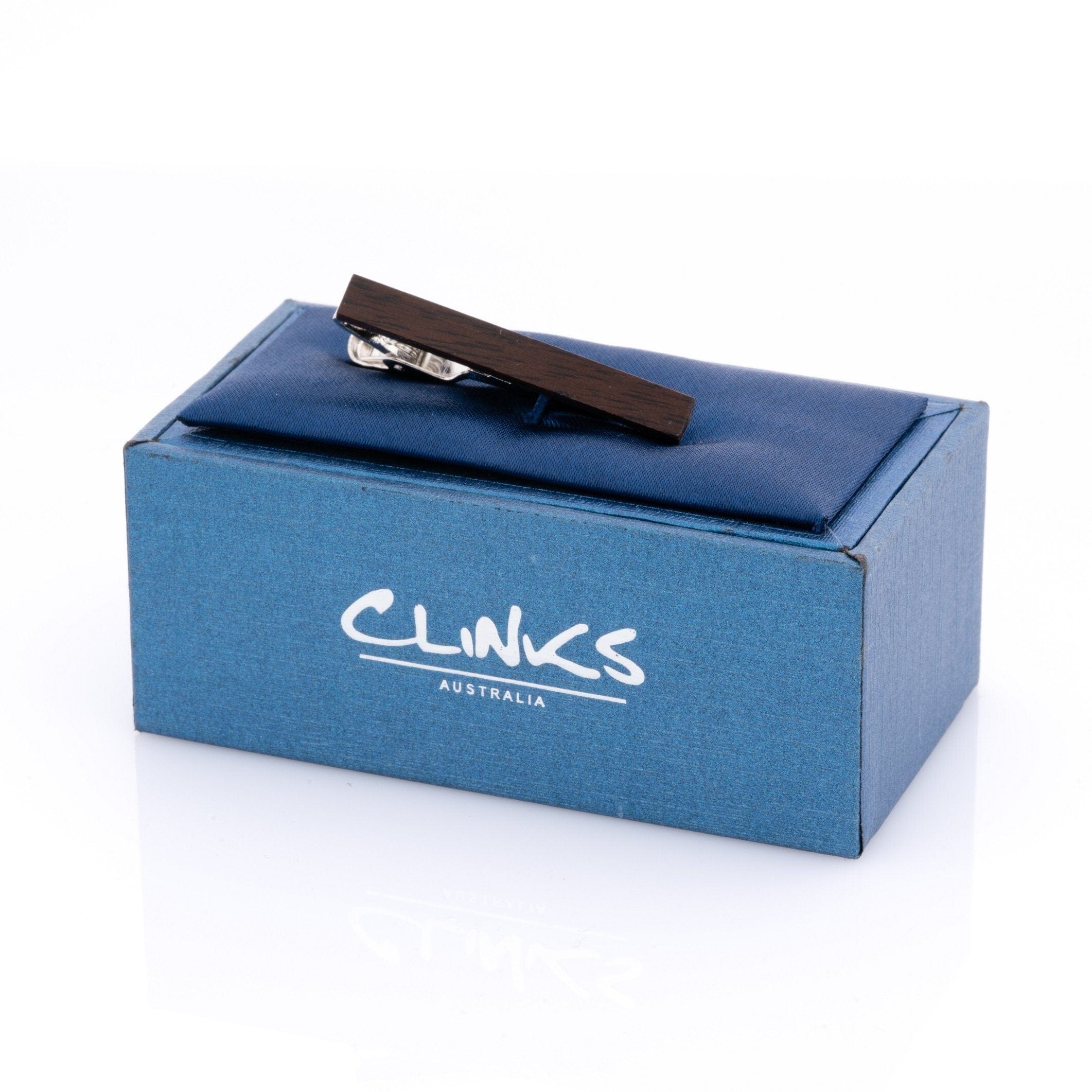 Small Dark Wood Tie CliP Tie Bars Clinks 