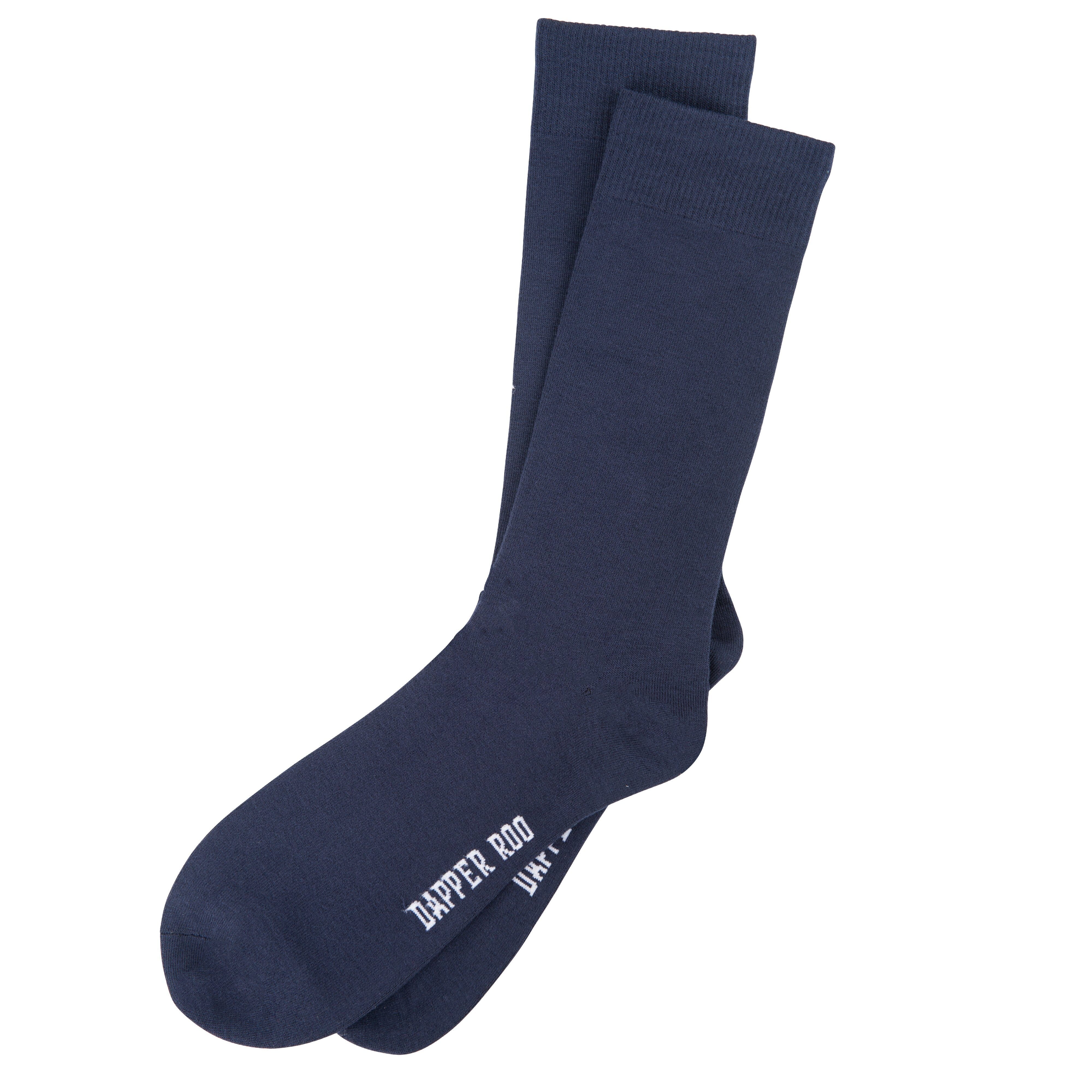 Classic Navy Blue Bamboo Socks by Dapper Roo Socks Dapper Roo 