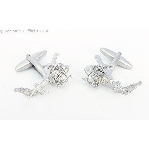 Chrome UH-1 Huey Helicopter Cufflinks Novelty Cufflinks Clinks Australia Chrome UH-1 Huey Helicopter Cufflinks 