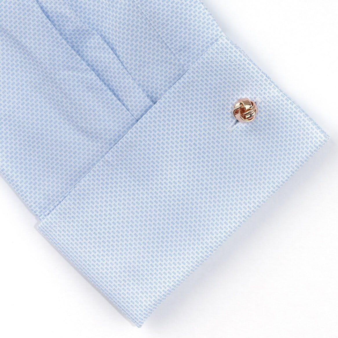 Rose Gold Knot Cufflinks Classic & Modern Cufflinks Clinks Australia 