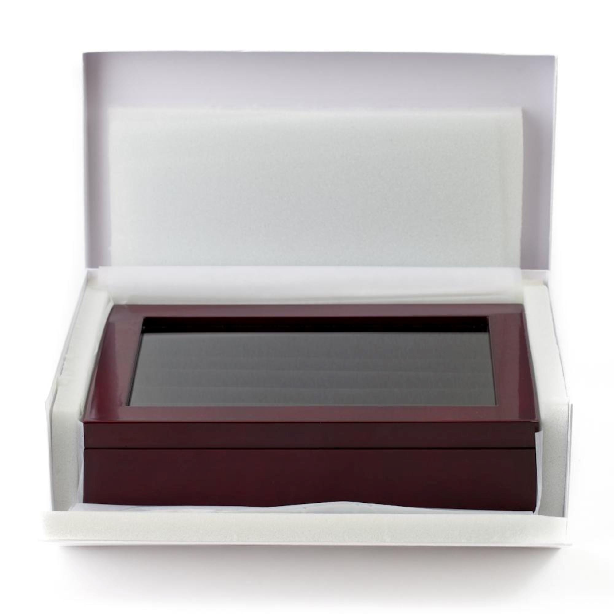 36 Pair Mahogany Cufflink Box Cufflink Boxes Clinks Australia 