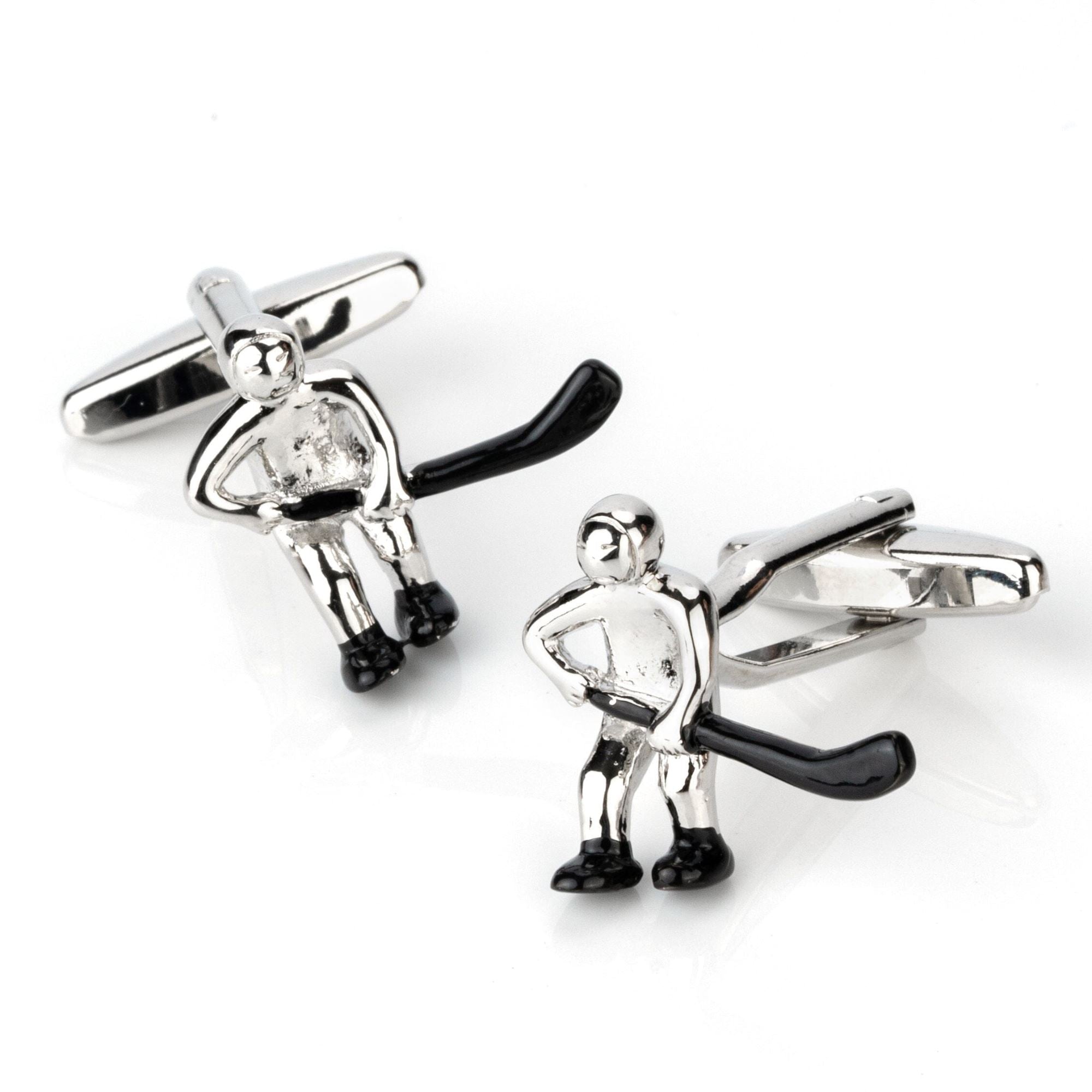Ice Hockey Player Cufflinks Novelty Cufflinks Clinks Australia 